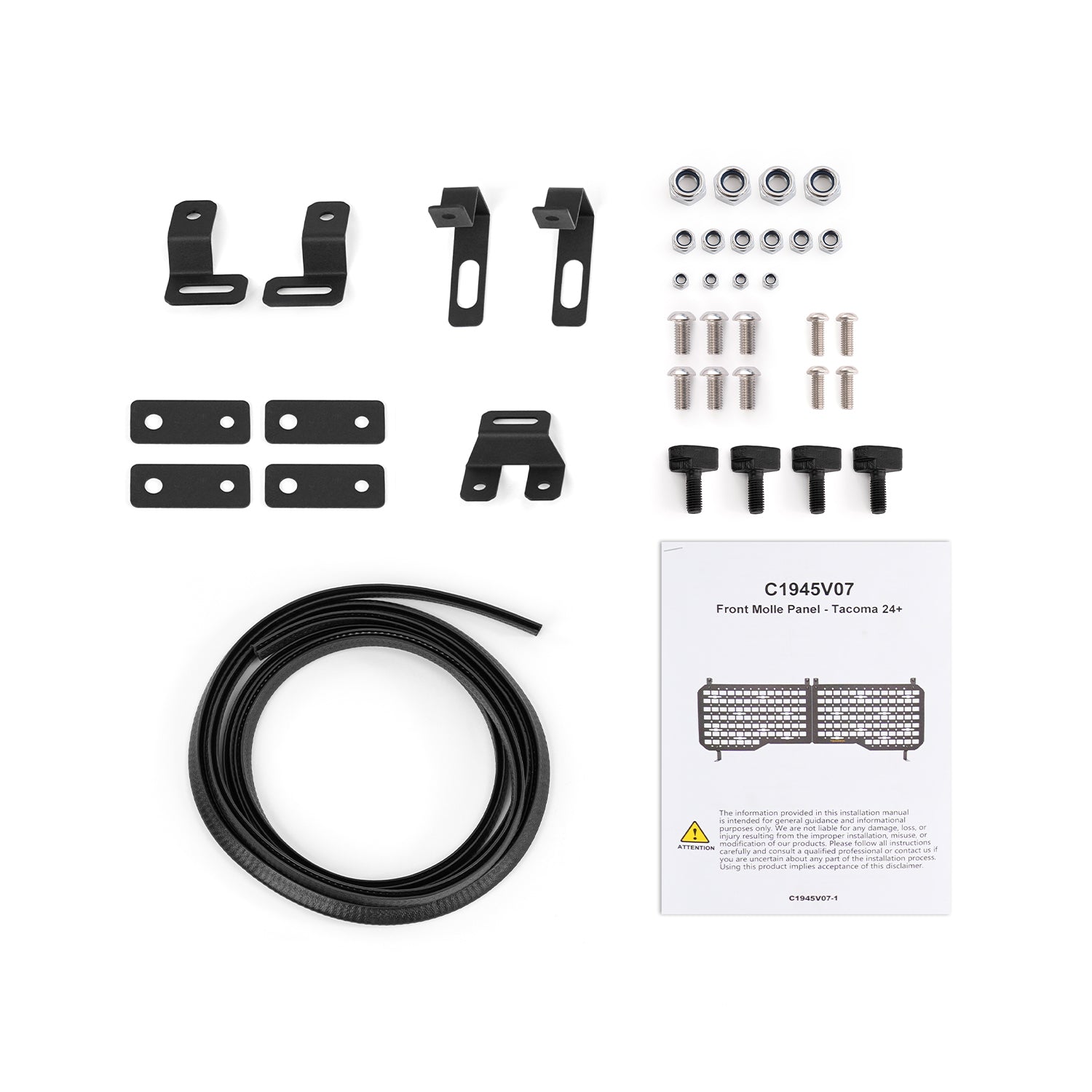 Front Bed MOLLE Panel for 5 Feet Toyota Tacoma 2024-2025 Truck Storage Organizer System-17