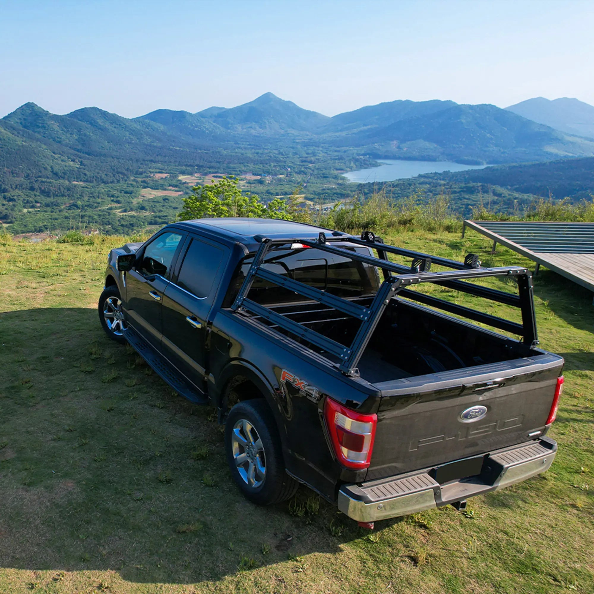 Pickup Truck Ladder Rack Fit for 2018+ Ford 150-1