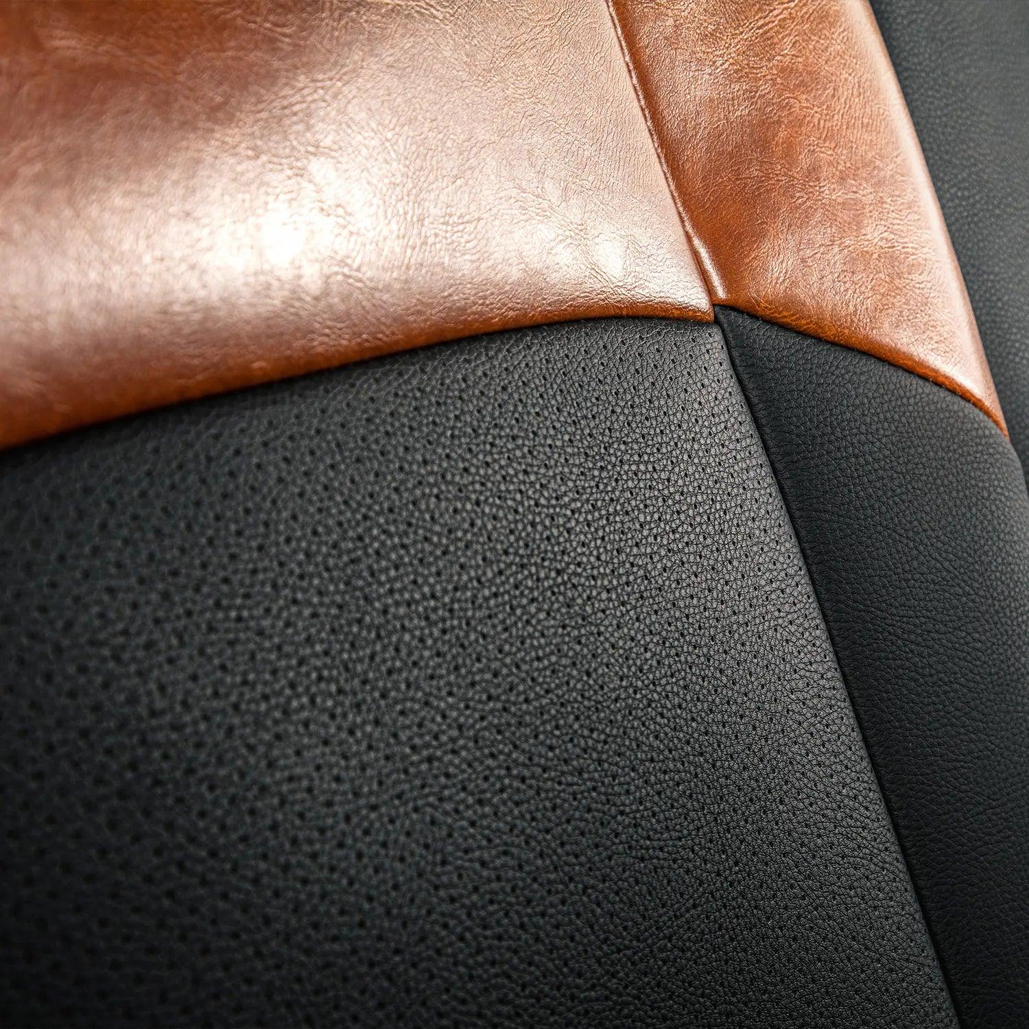 2024-2025 Tacoma Leather Seat Covers – Waterproof, Custom Fit for Double Cab – Protect Kids/Dogs - TRUMGETA