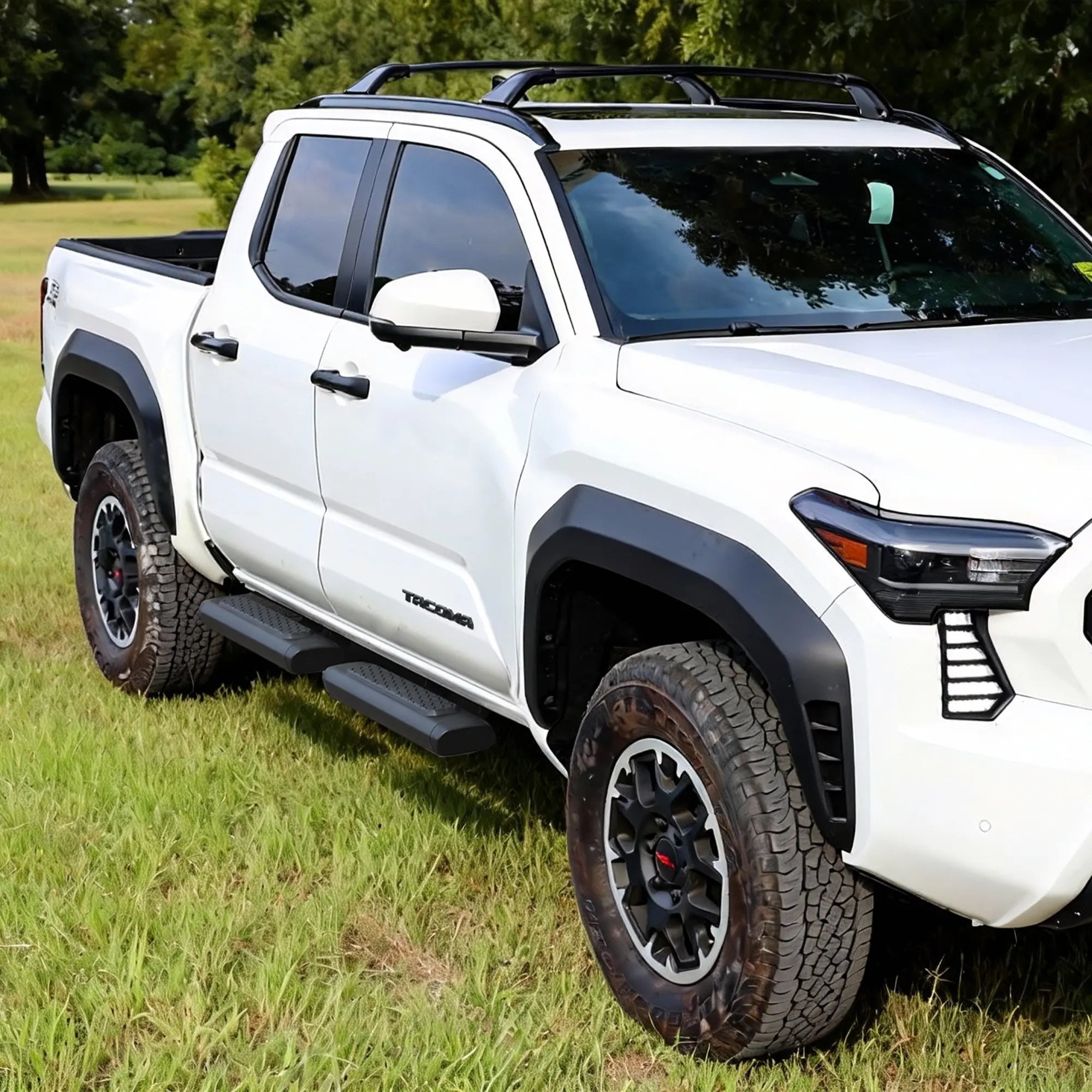 4PCS Upgrade EZ Side Steps for 2024 2025+ Toyota Tacoma Double Cab/Crew Cab-1