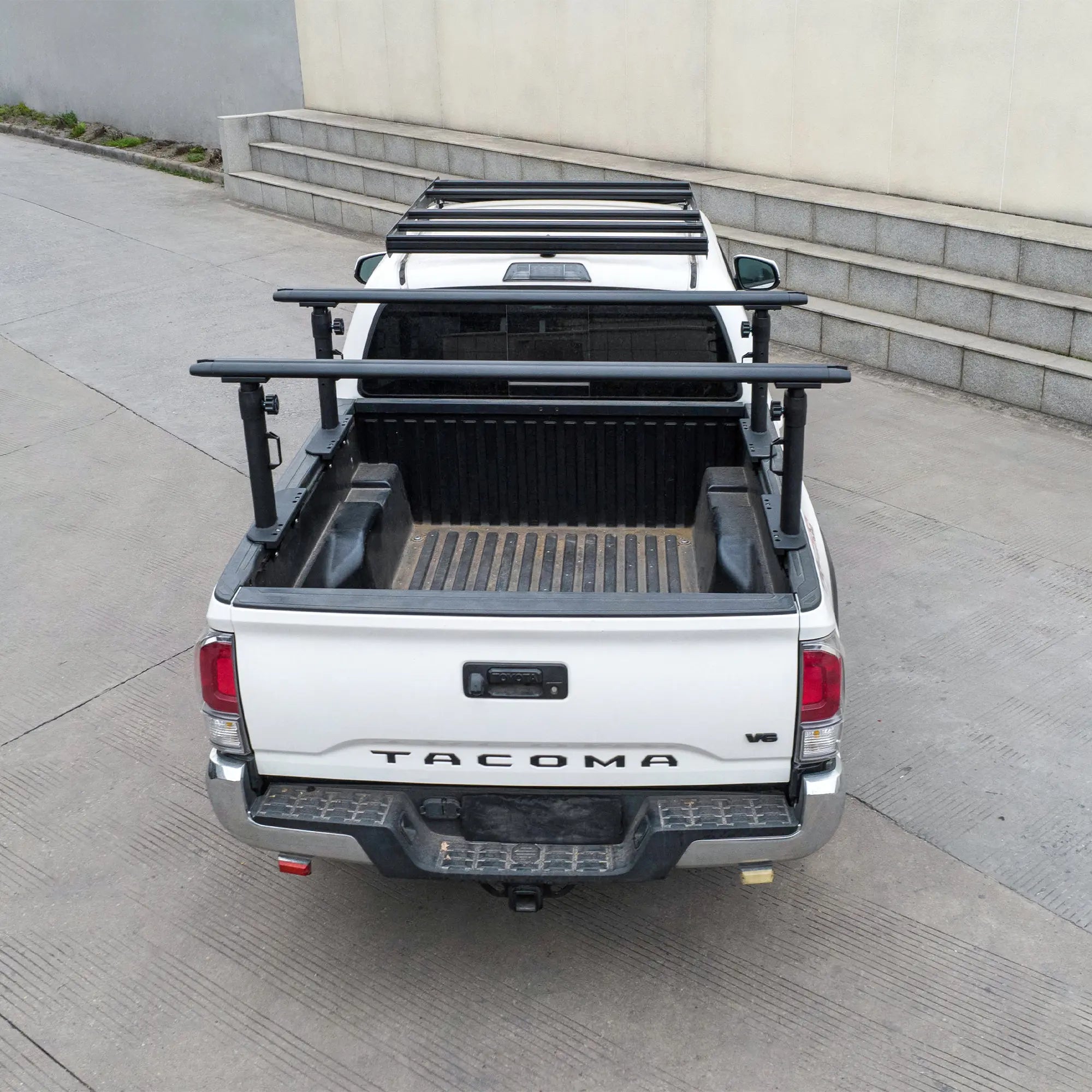 TRUMGETA 800 LBS Adjustable Truck Bed Rack for Toyota Tacoma & Jeep Gladiator With Inner Rails -4