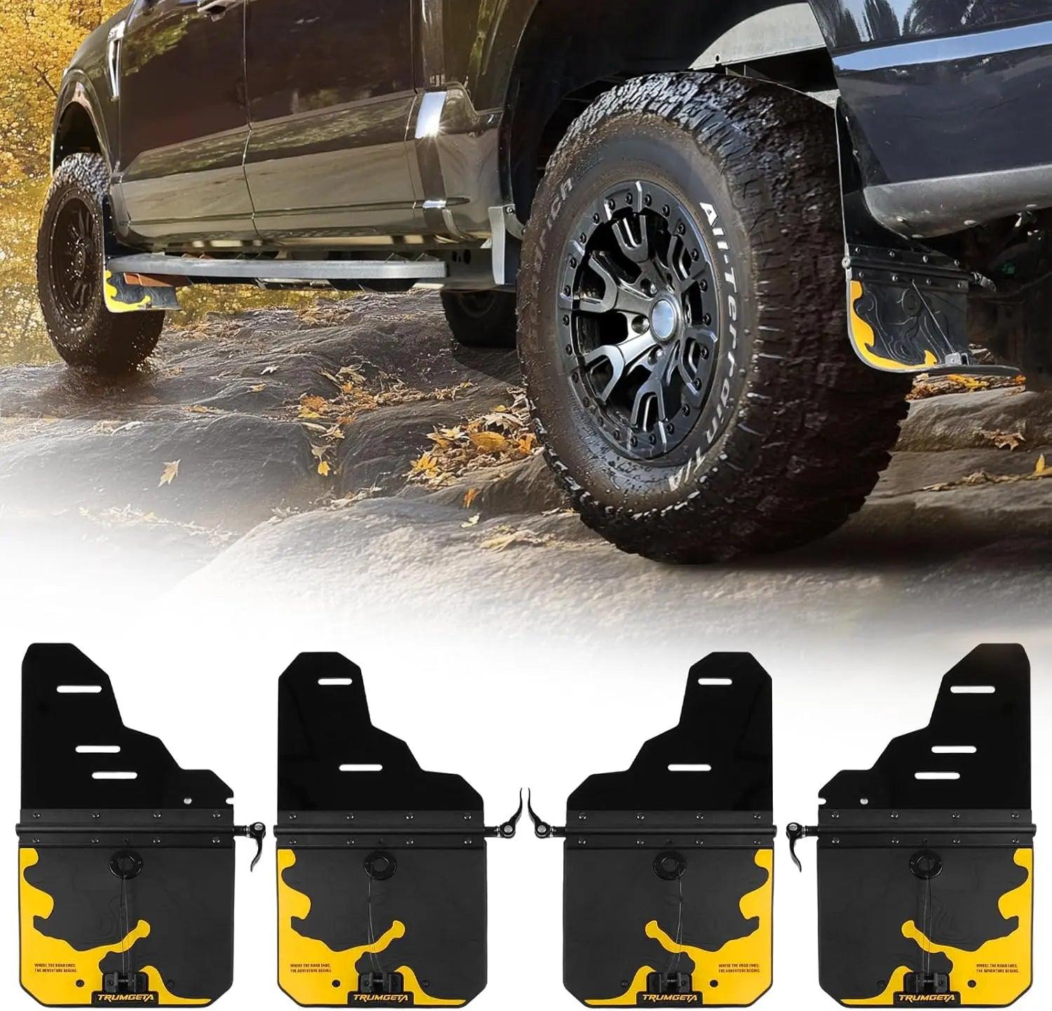 4PCS Upgraded Truck Mud Flaps for 2019-2025 Ram 1500 w/Fender Flares Model-1