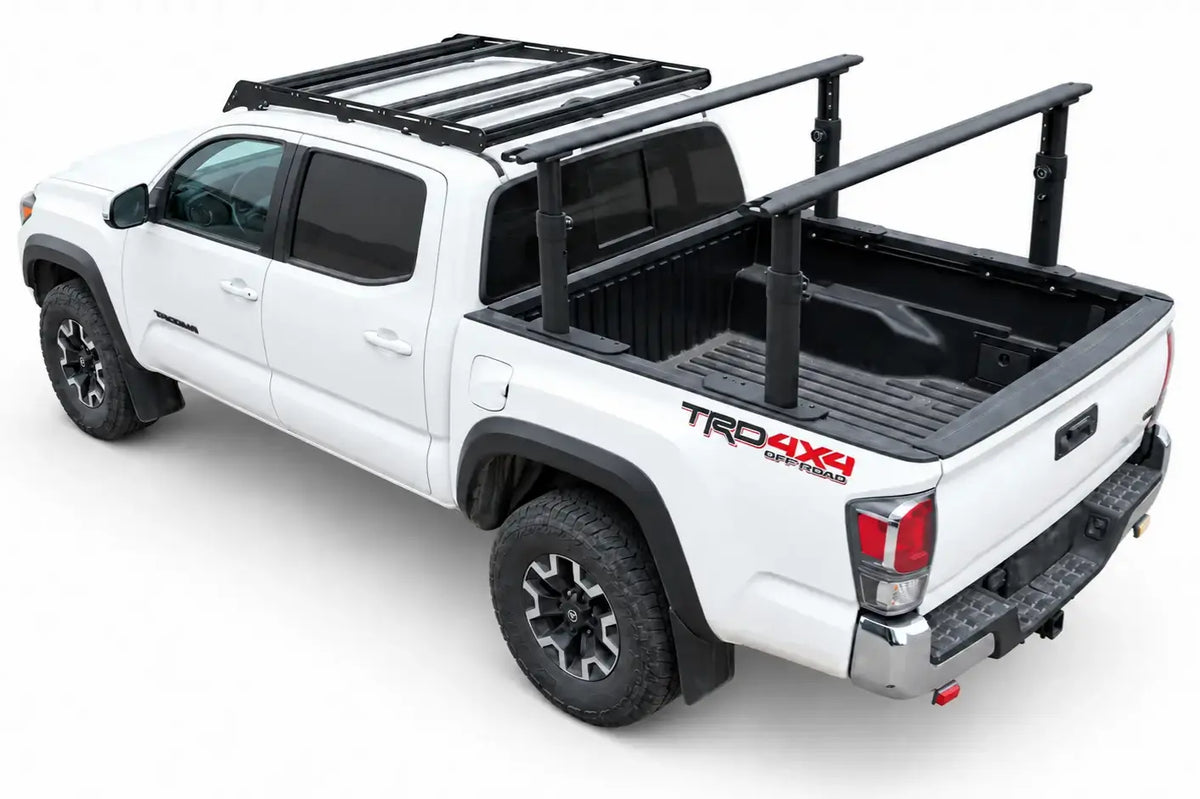 TRUMGETA 800 LBS Adjustable Truck Bed Rack for Toyota Tacoma & Jeep Gladiator With Inner Rails - BASE