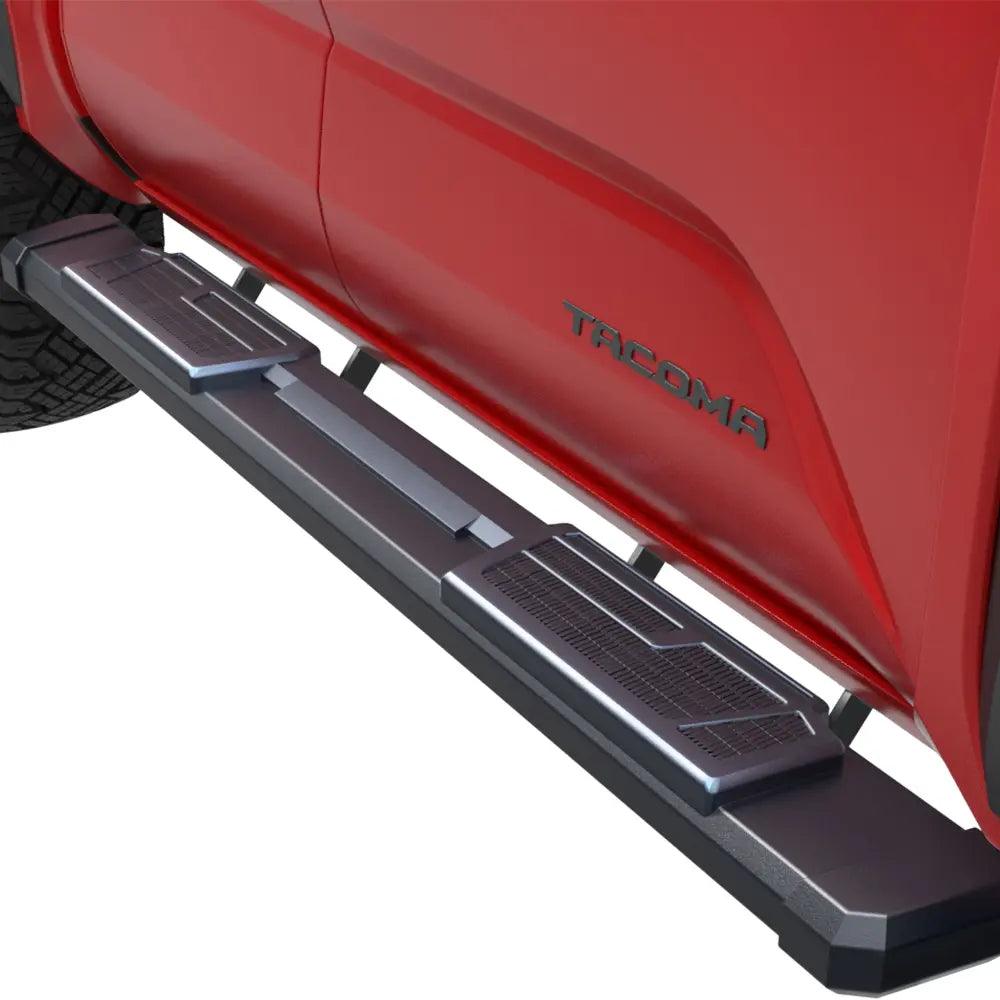 Running Boards / Side Steps For 2024-2025 Toyota Tacoma Double Cab – Bolt-On, No Drill, Aluminum Alloy With ABS Top