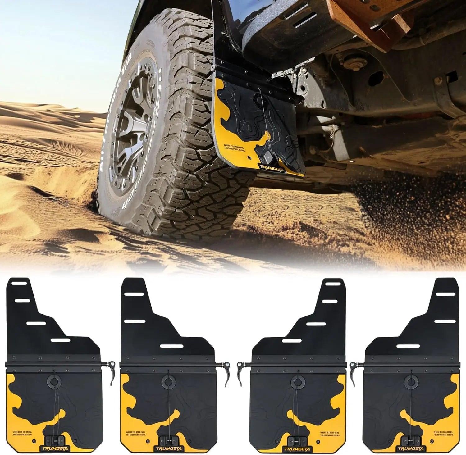 4PCS Adjustable Truck Mud Flaps for Chevrolet Silverado w/Single Rear Wheels-1