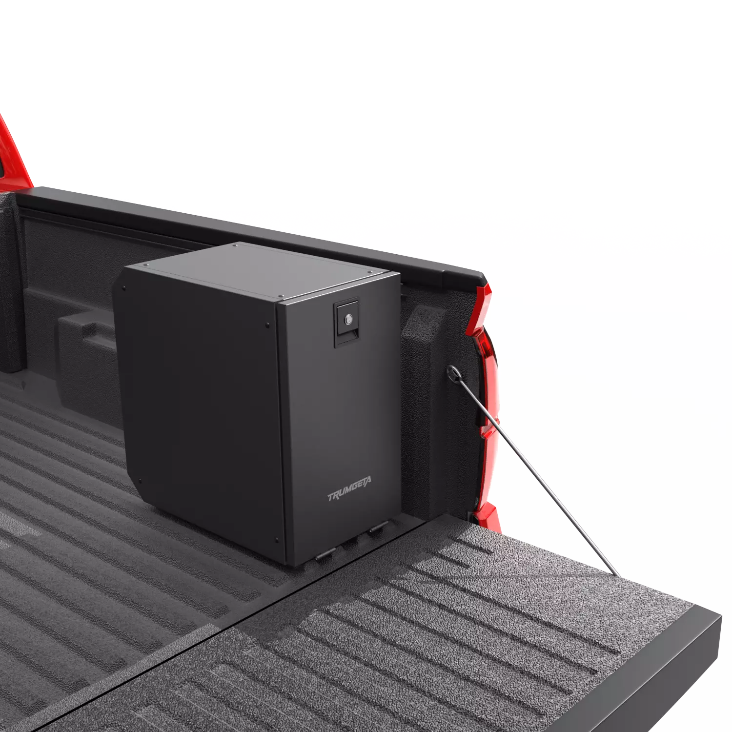 Lockable Truck Bed Tool Box Fit for Toyota Tacoma 2024 2025 Wheel Well Tool Box With Drawers-10