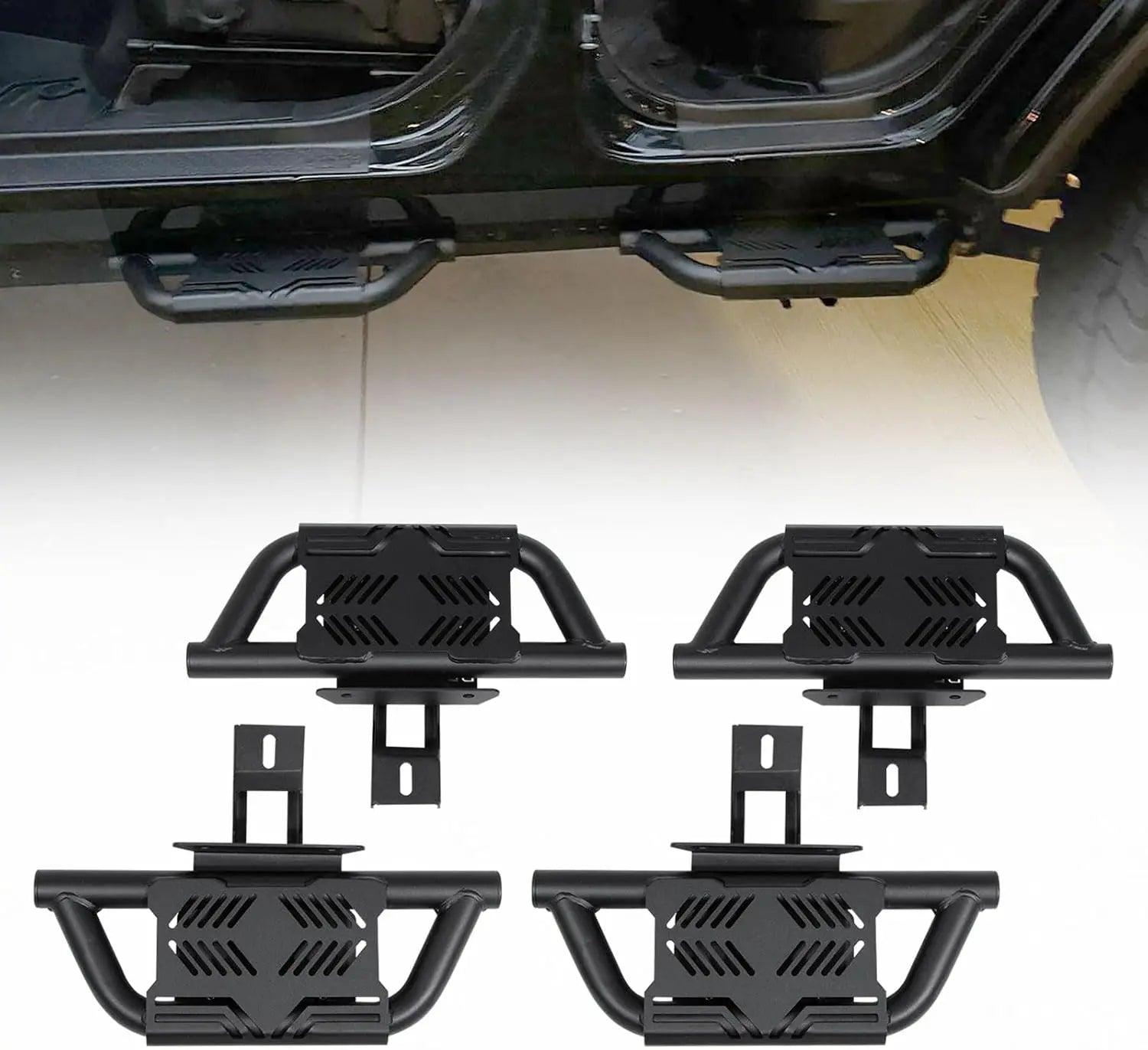4X EZ Side Steps Fit for 2007-2018 Jeep Wrangler JK 4-Door