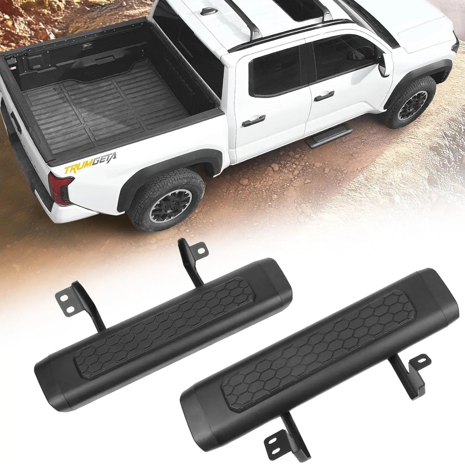 TRUMGETA 2PC Side Steps for 2022-2025 Toyota Tundra Double Cab