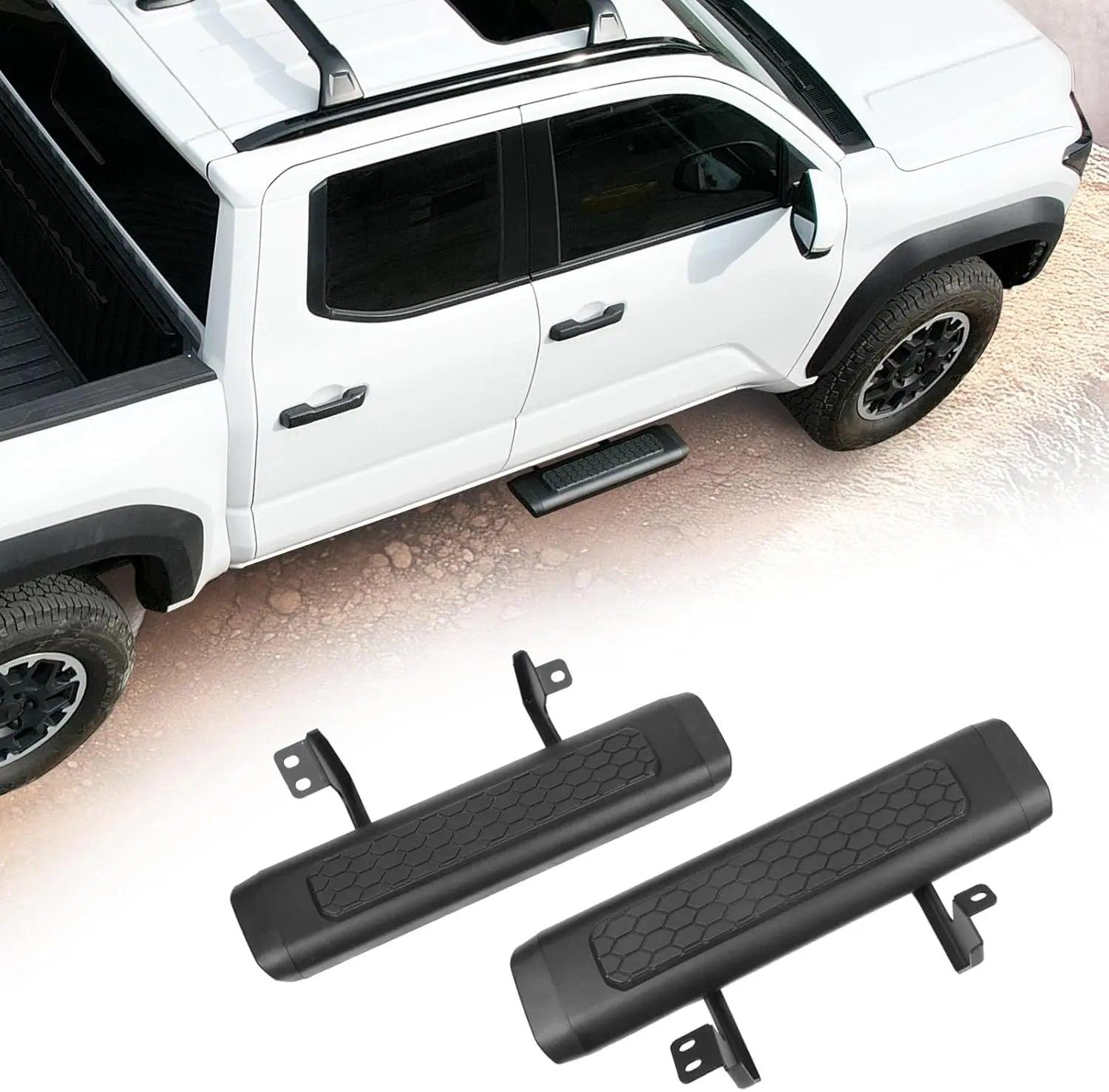 2PCS Upgrade EZ Side Steps for Toyota Tacoma 2024 2025+ Double Cab/Xtra Cab-1