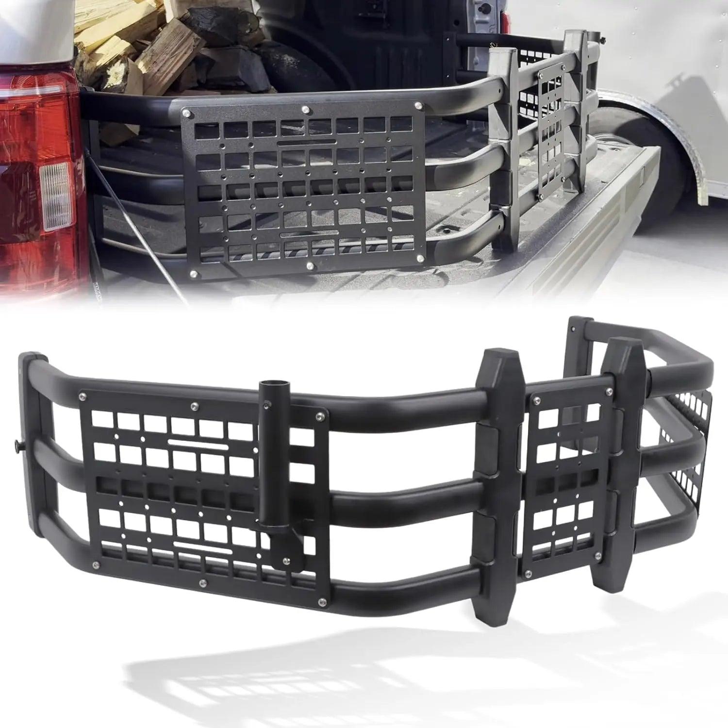 Truck Bed Extender for Ford F150 2015-2025 with Molle Panel and Flag Pole Mount-1