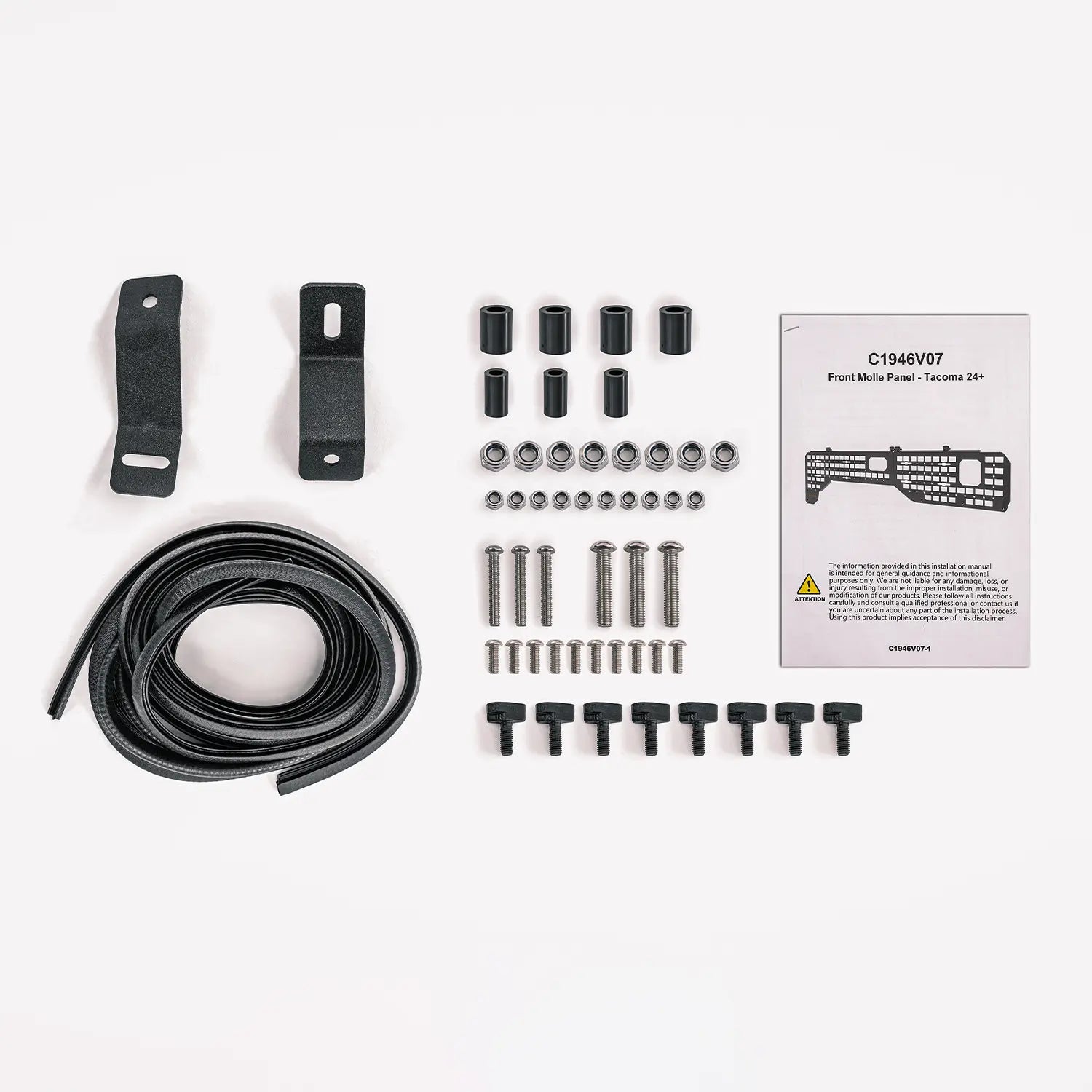 5FT Side Bed Molle Panel for Tacoma 2024-2025+ (2Pcs)-3