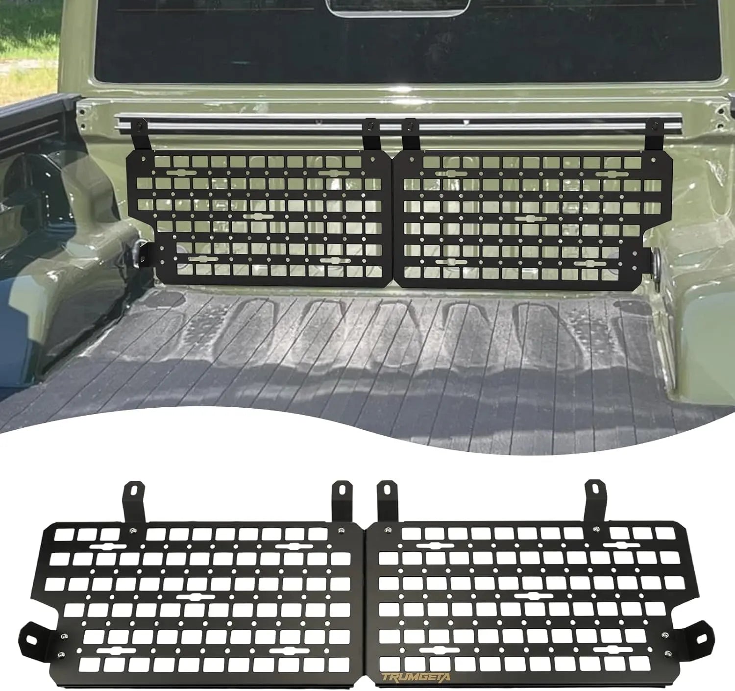 Front Bed MOLLE Panel for 5 Feet Jeep Gladiator 2019-2025 Truck Storage Organizer System-3