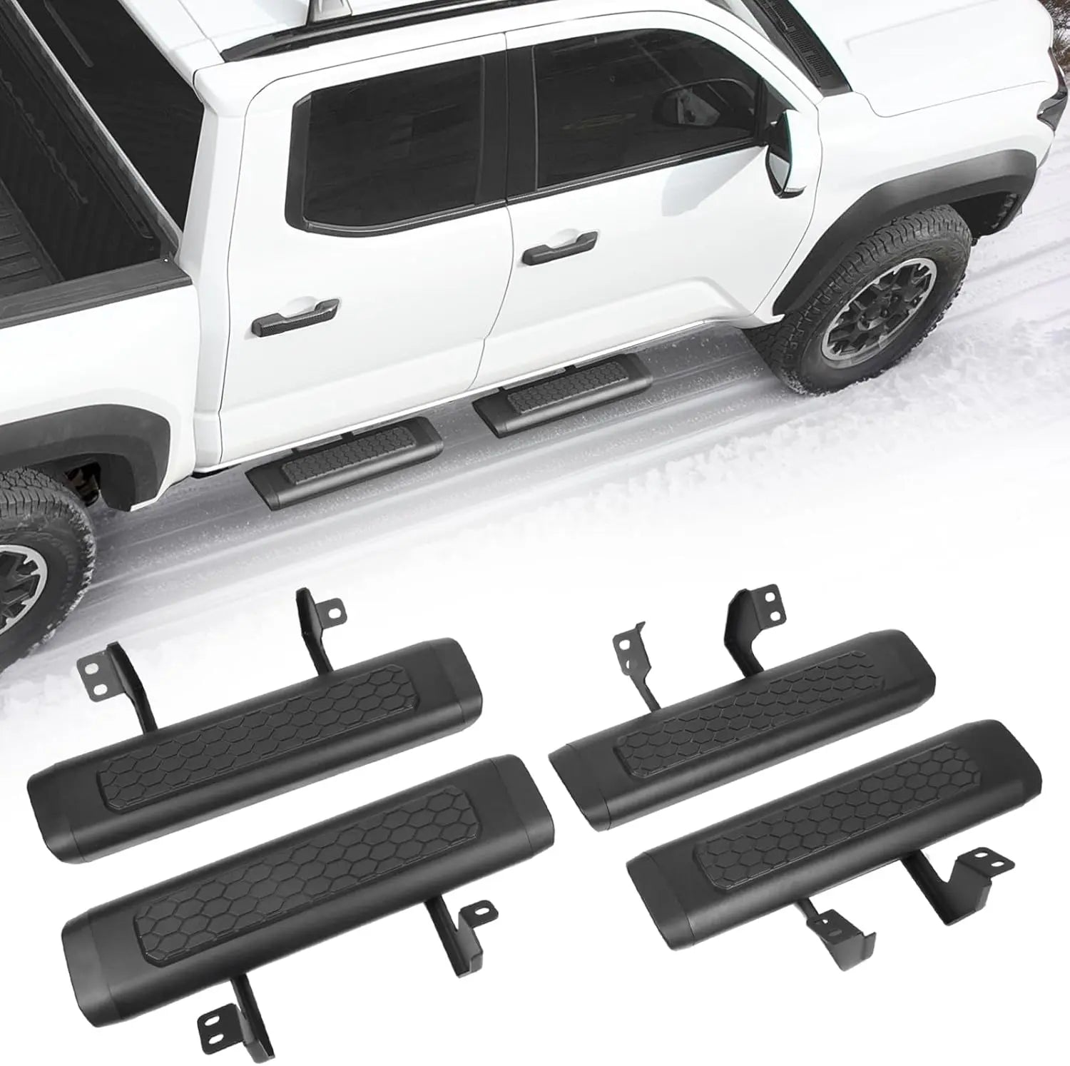 TRUMGETA 4PCS Side Steps Fit For 2022 2025 Toyota Tundra CREWMAX CAB trumgeta-4pcs-side-steps-fit-for-2022-2025-toyota-tundra-crewmax-cab