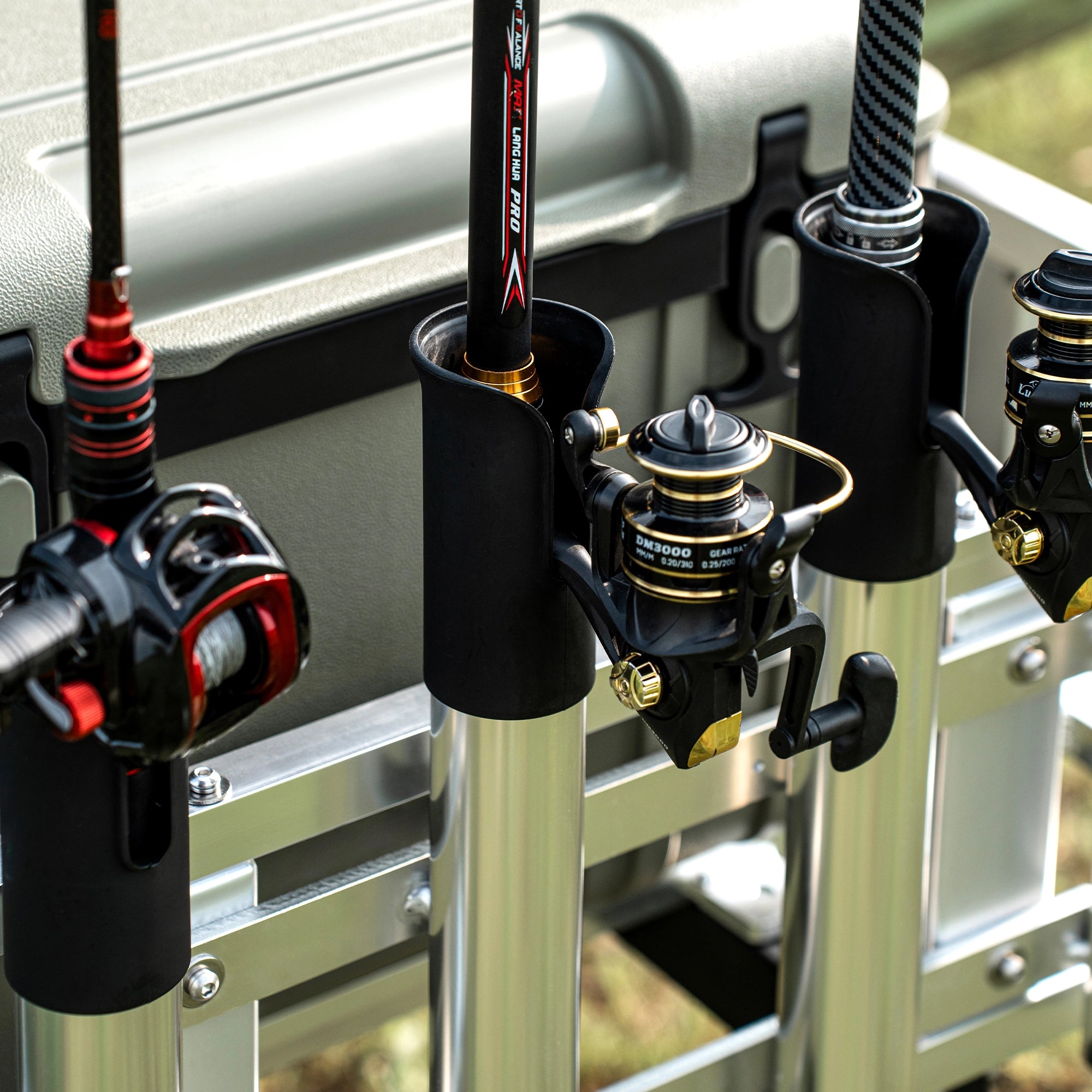 Universal Jet Ski Cooler Rack with Rod Holders-6