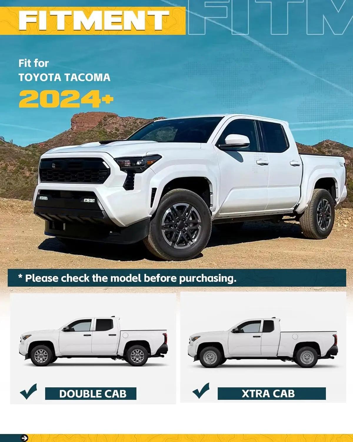 2PCS EZ Side Steps for 2024 2025 Toyota Tacoma Double Cab/Xtra Cab-2