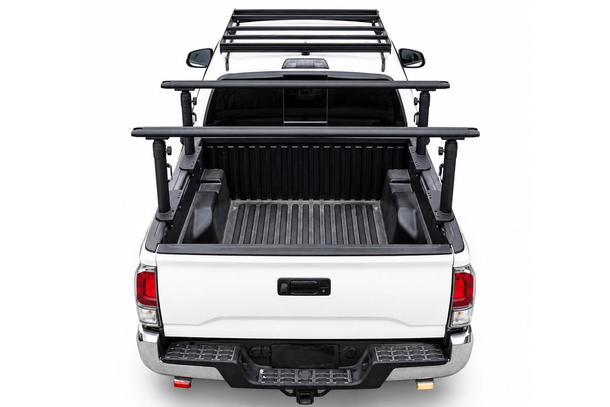 TRUMGETA 800 LBS Adjustable Truck Bed Rack for Toyota Tacoma & Jeep Gladiator With Inner Rails - BASE