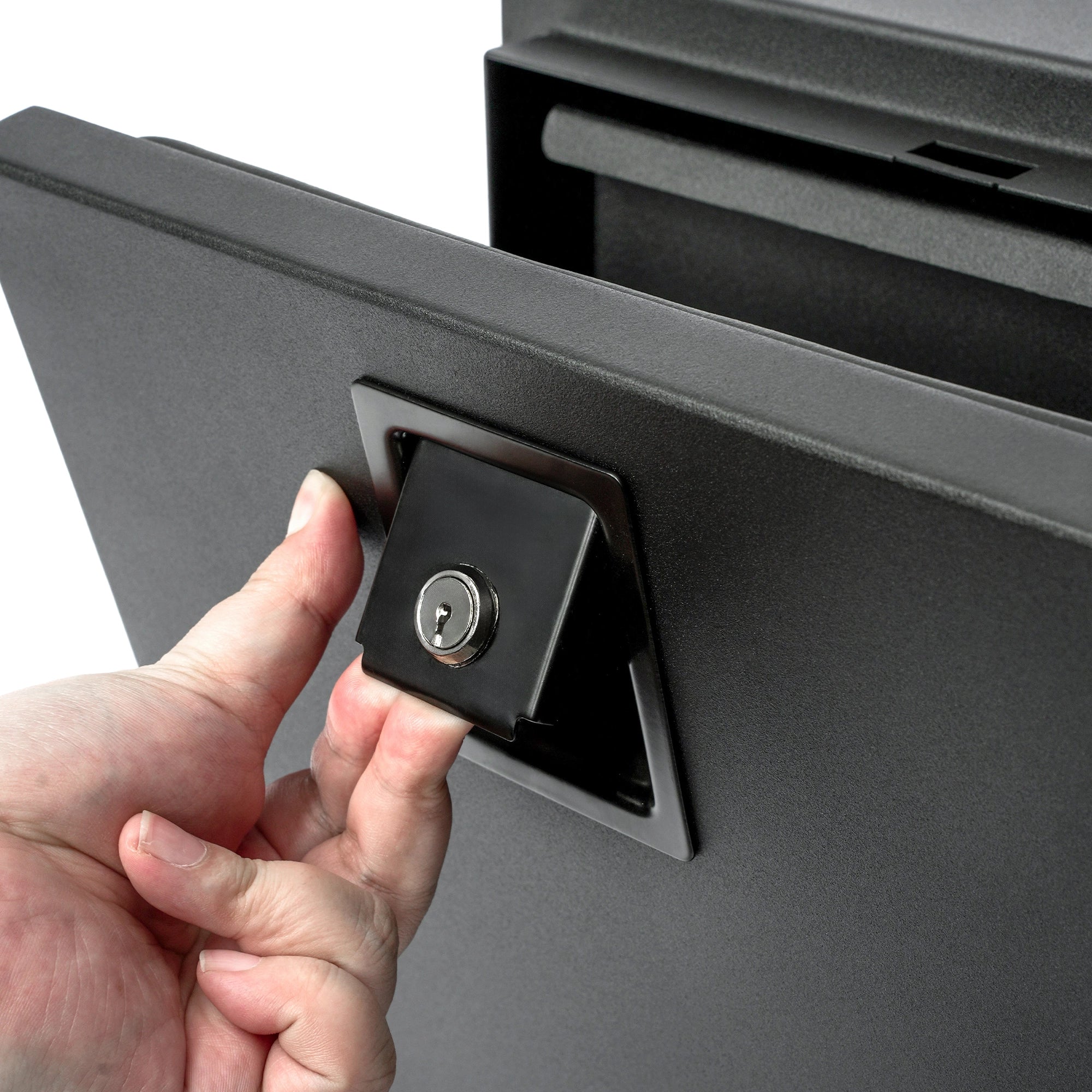 Lockable Truck Bed Tool Box Fit for Toyota Tacoma 2024 2025 Wheel Well Tool Box With Drawers-7