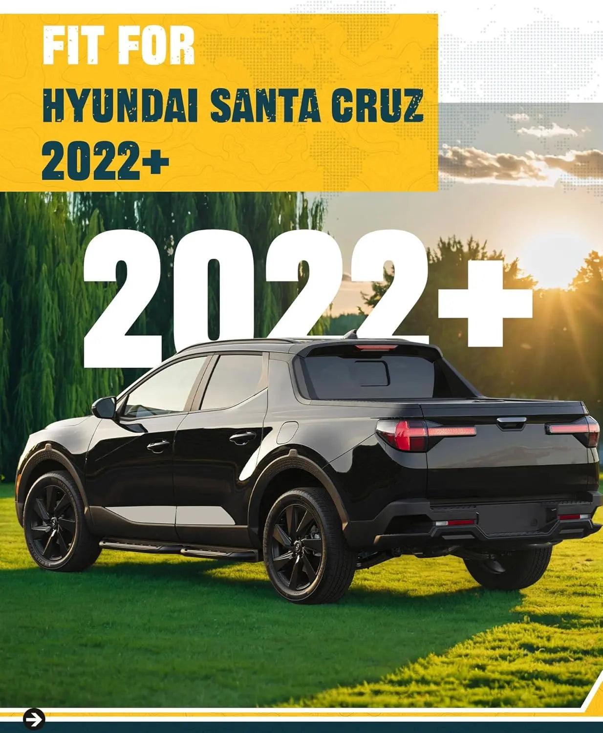 Truck Bed Extender for Hyundai Santa Cruz 2022-2025 with Molle Panel and Flag Bracket-2