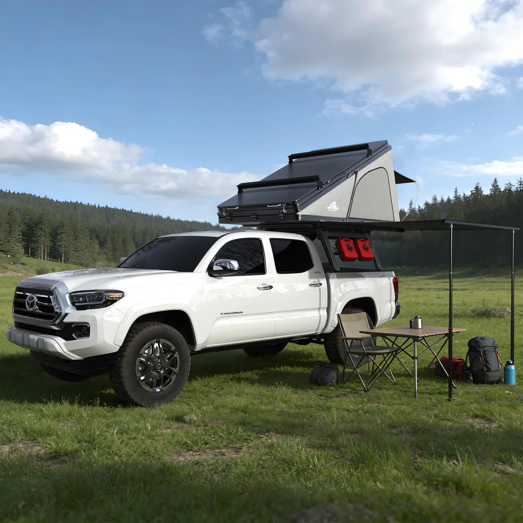Pickup Truck Ladder Rack Fit for 2016+ Toyota Tacoma-3