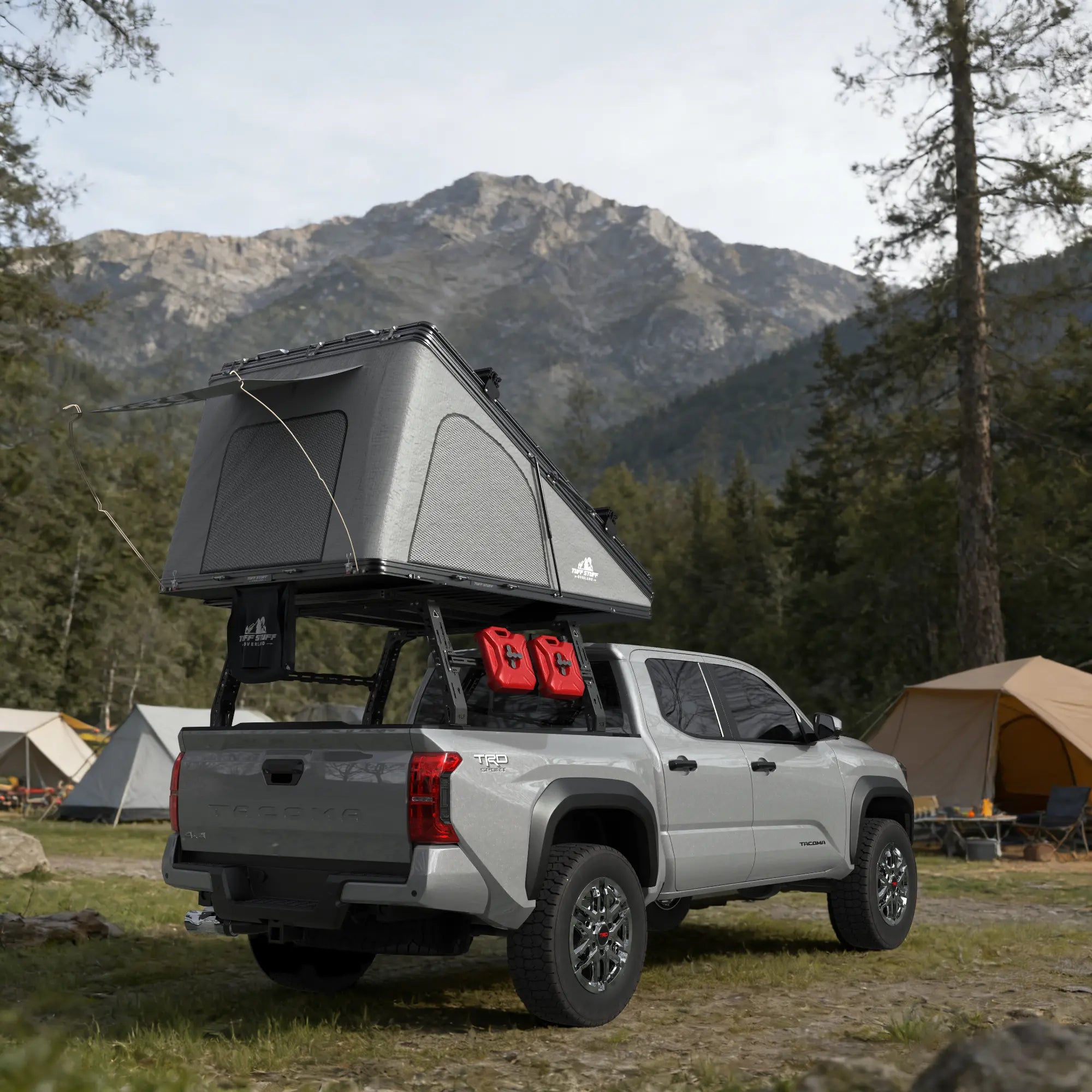 Adjustable Truck Bed Rack for F-150 / Ram 1500 / Silverado / Sierra/Tacoma/Gladiator (Platform not Included)-4