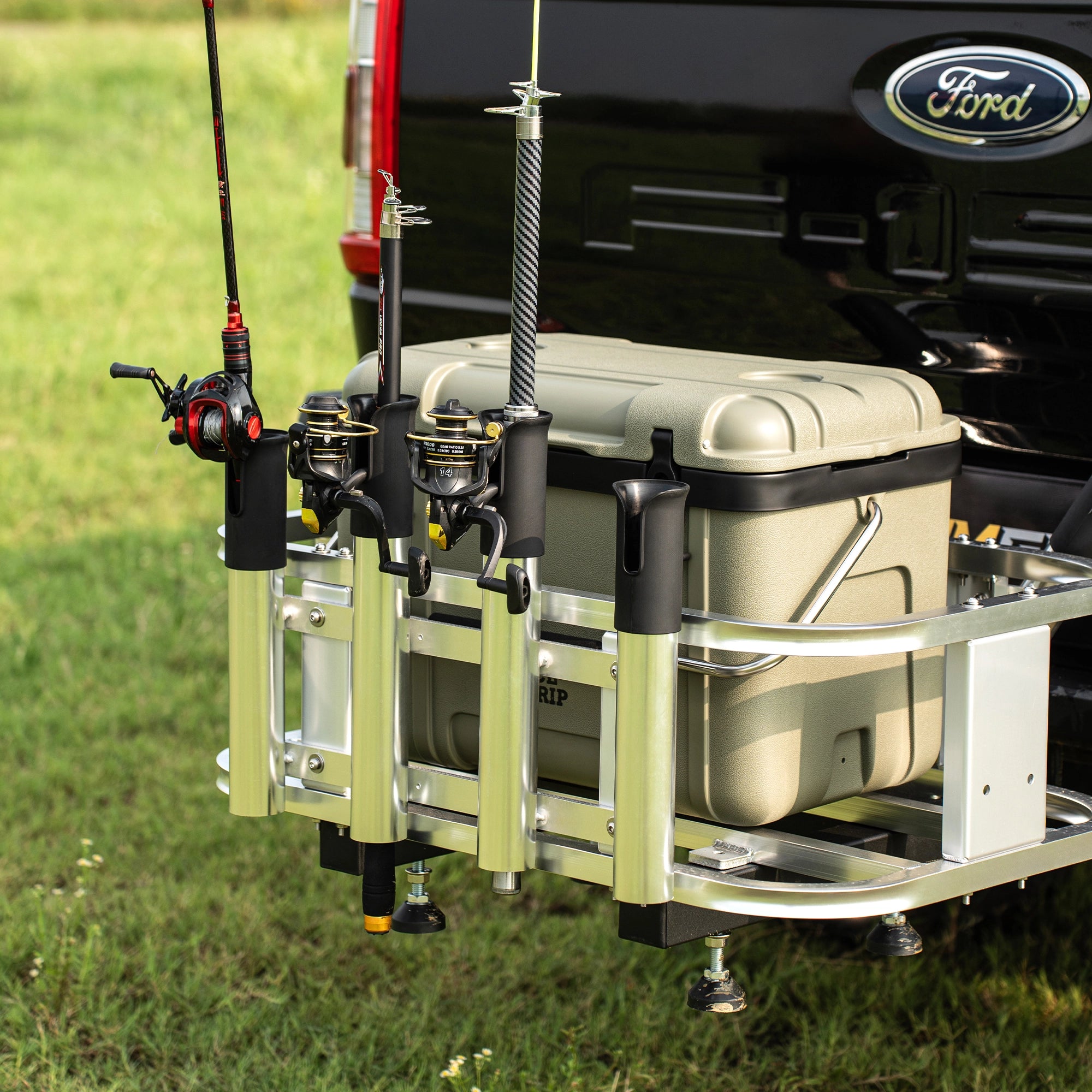 Universal Jet Ski Cooler Rack with Rod Holders-7