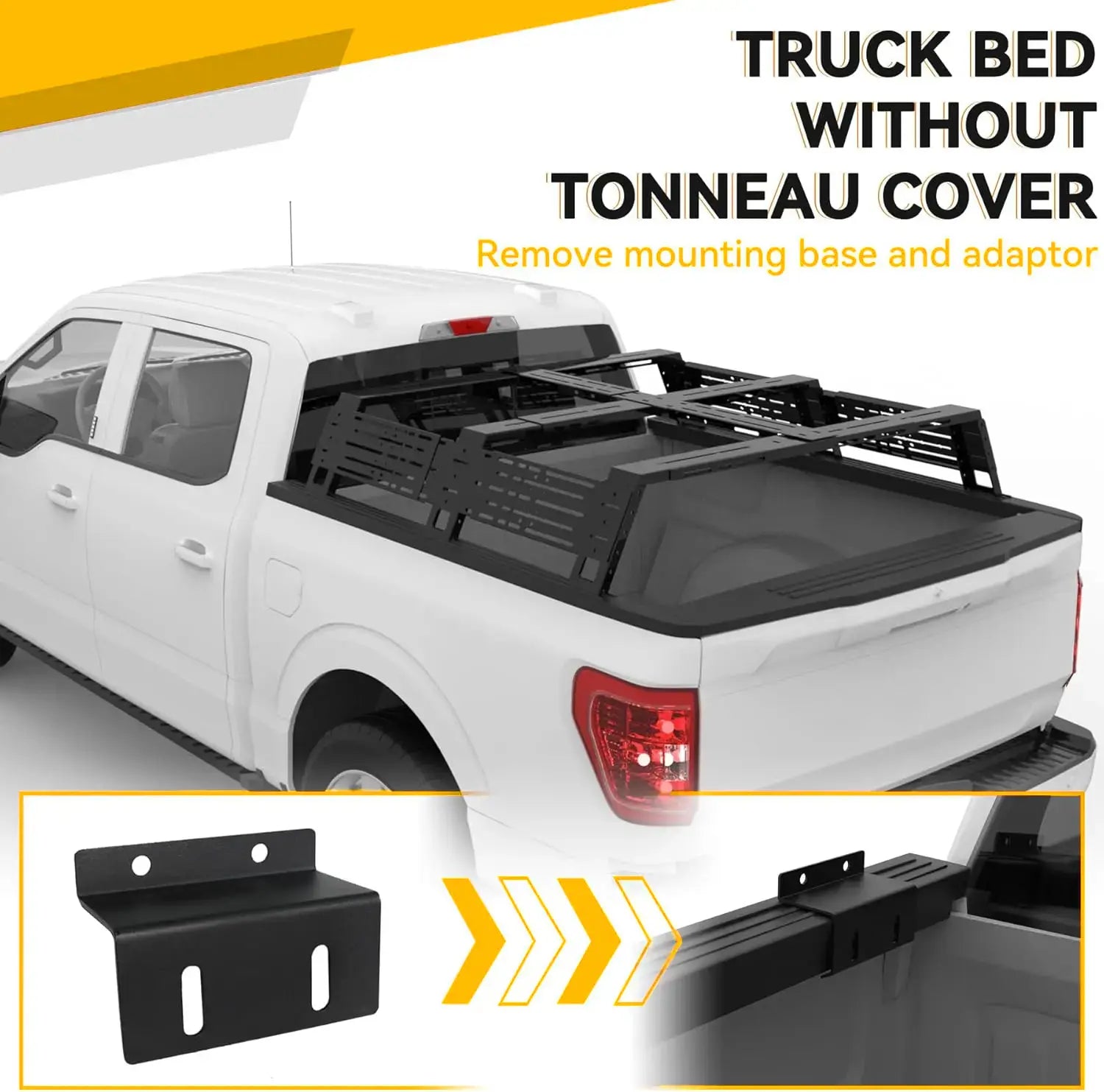Adjustable Overland Truck Bed Rack for Full-Size Pickup-4