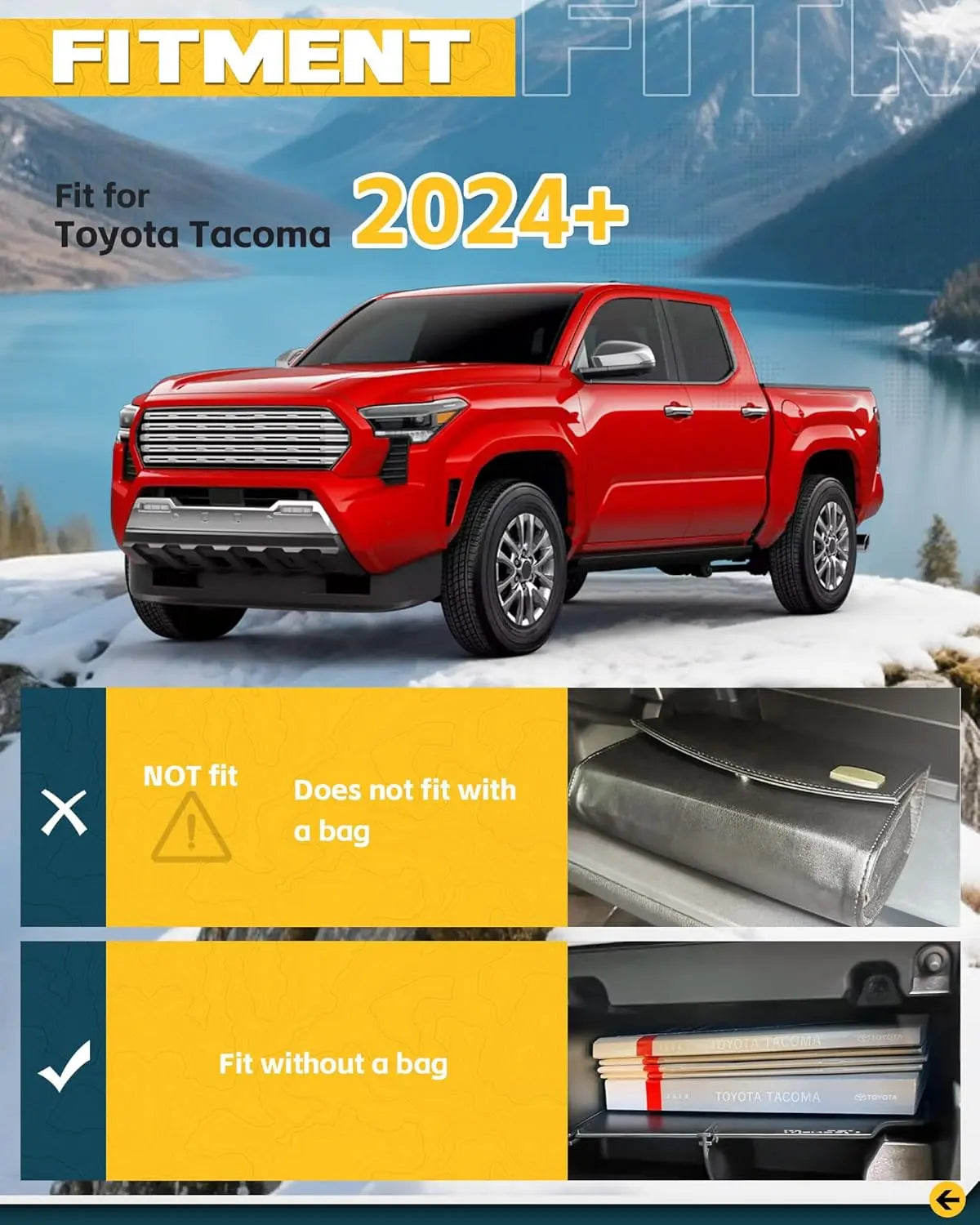 Glove Box Organizer Fit for 2024 2025 Toyota Tacoma-3