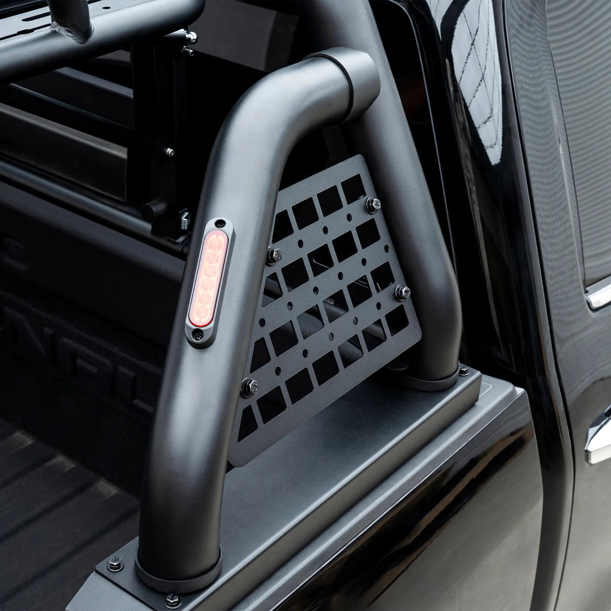 Molle Chase Rack with Flip Cargo Deck for Overlanding and Work Use Fit for F150 Tacoma Silverado-7