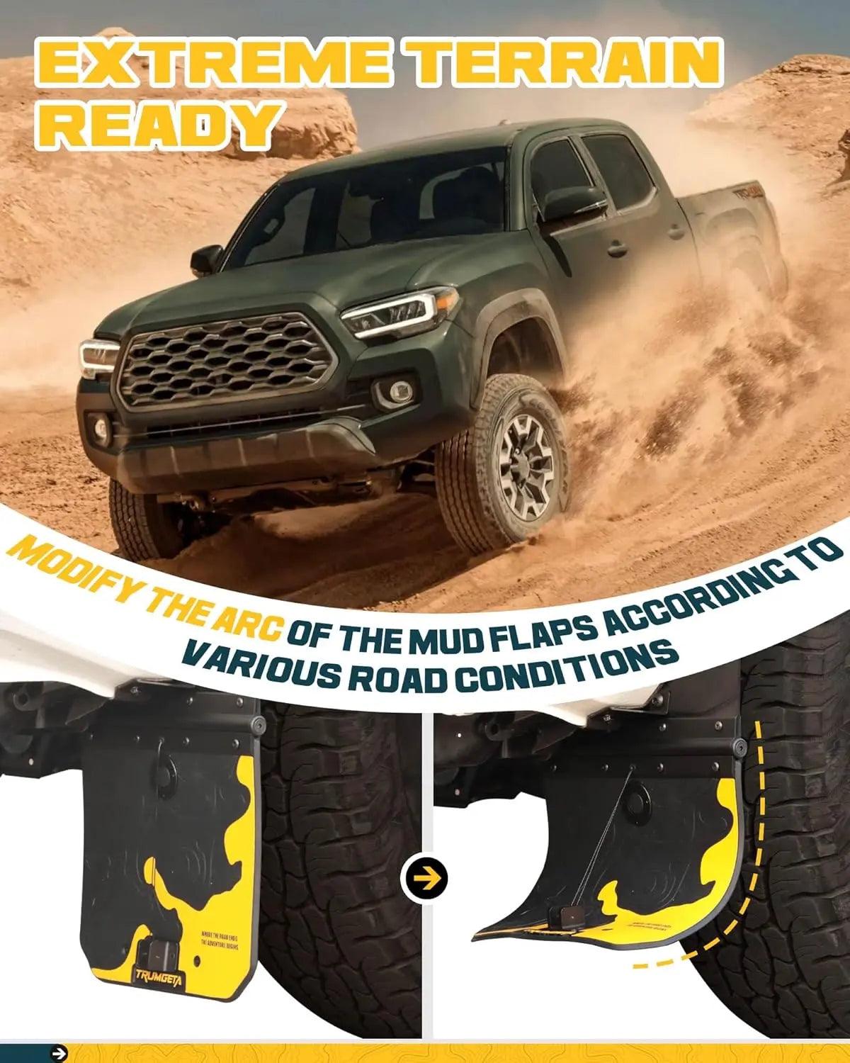 4PCS Upgraded Truck Mud Flaps for Toyota Tacoma 2005-2023-3