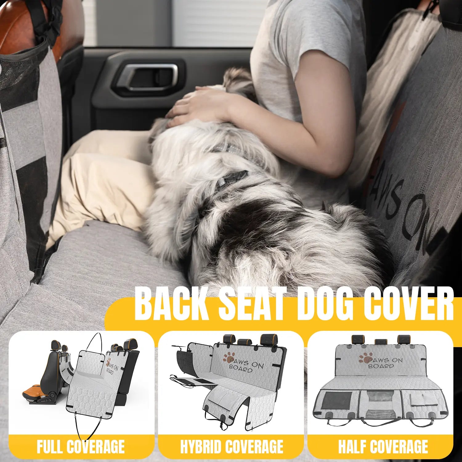 Dog Car Seat Cover for Trucks - Ready for Trail Rides, Camping Trips & Daily Errands-3