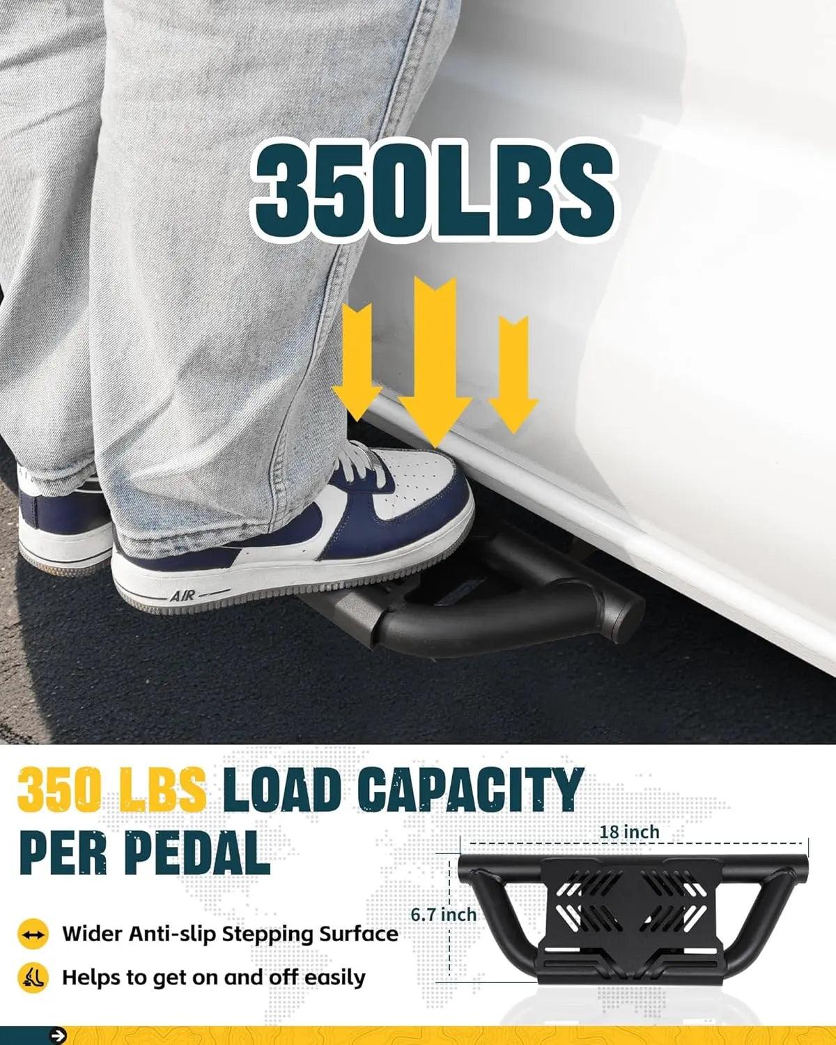 2PCS EZ Side Steps for 2024 2025 Toyota Tacoma Double Cab/Xtra Cab-4