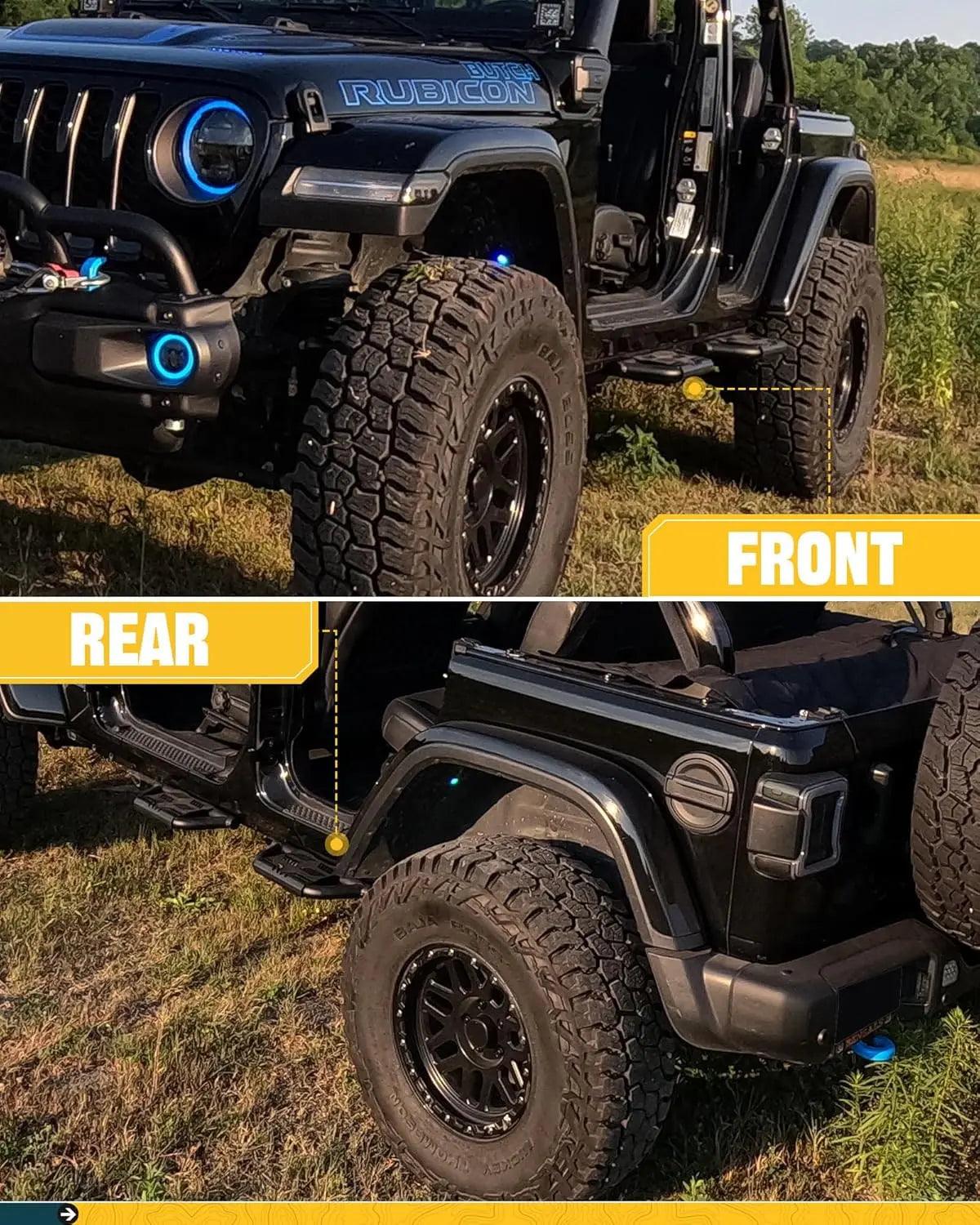 4X EZ Side Steps for 2018-2024 Jeep Wrangler JL-4
