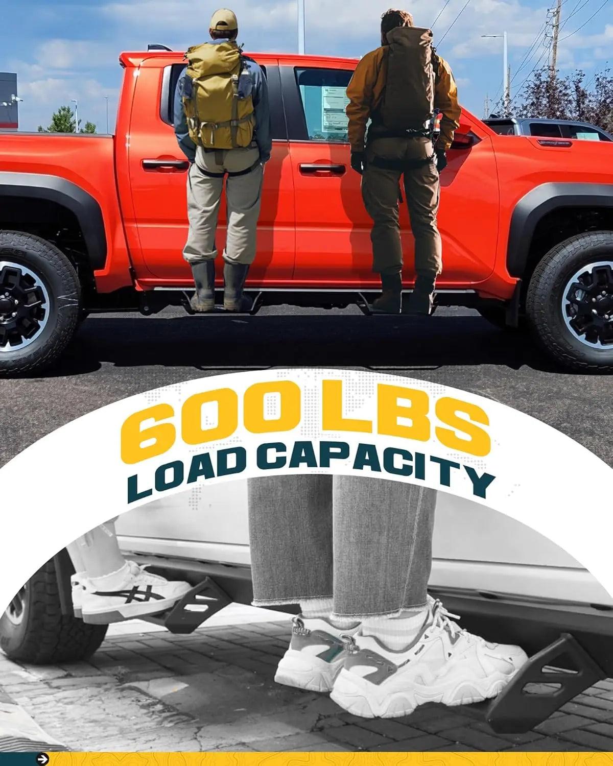 600 lbs Drop Down Running Boards for 2024 2025 Toyota Tacoma Double Cab & Hybrid-4