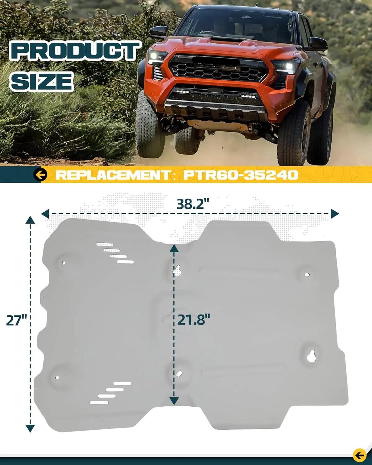 Front Skid Plate Protection for 2024 2025 Toyota Tacoma PTR60-35240-4