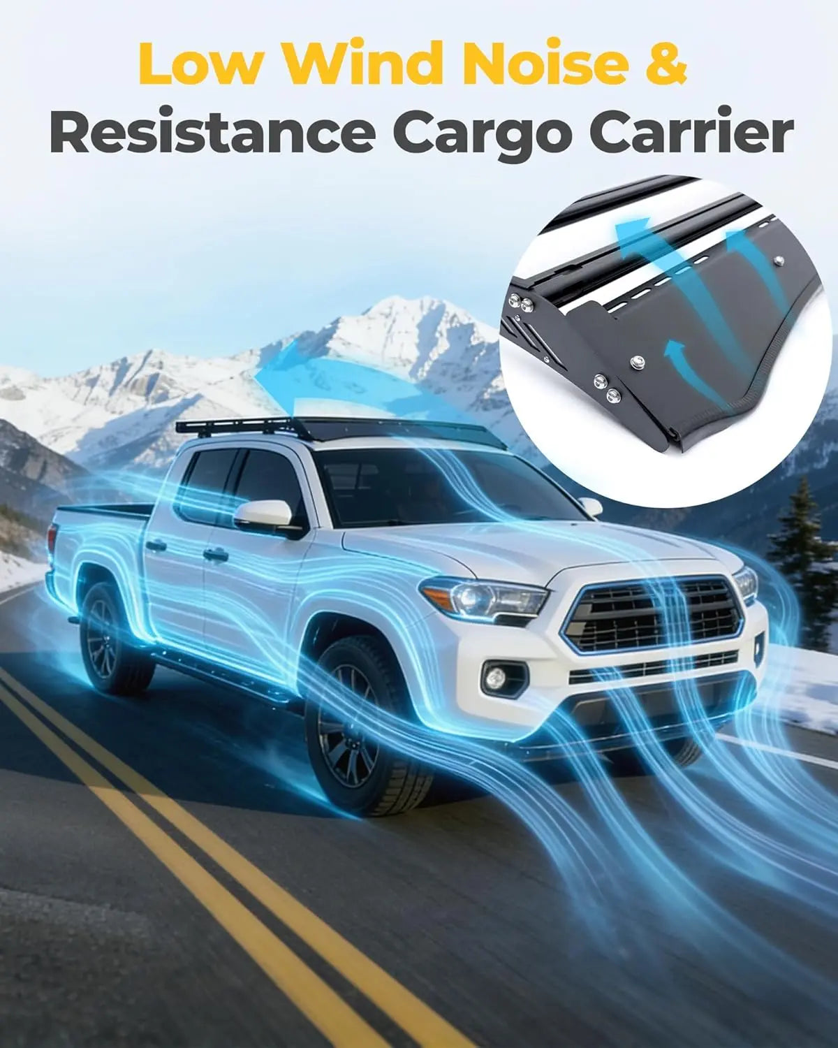 Trumgeta Heavy Duty Aluminum Roof Rack for 4th Gen Toyota Tacoma Double Cab 2024-2026 -4