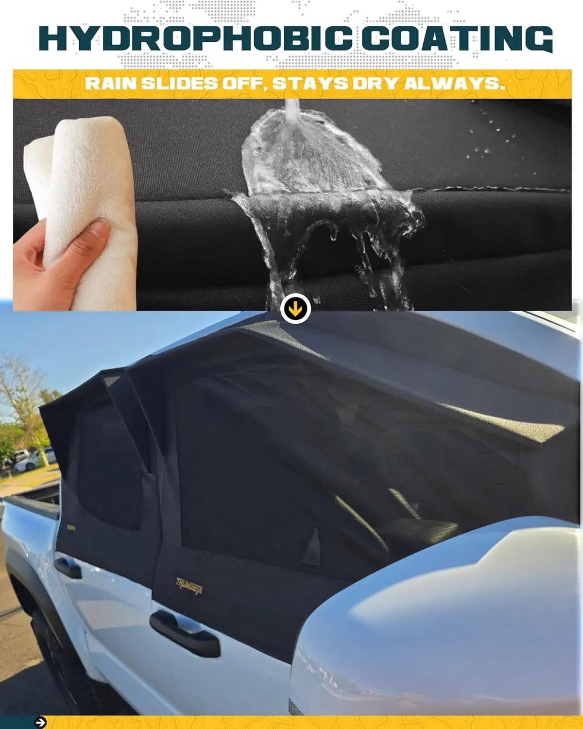 4-in-1 Sunshade Window Covers for Toyota Tacoma 2024 2025 - TRUMGETA