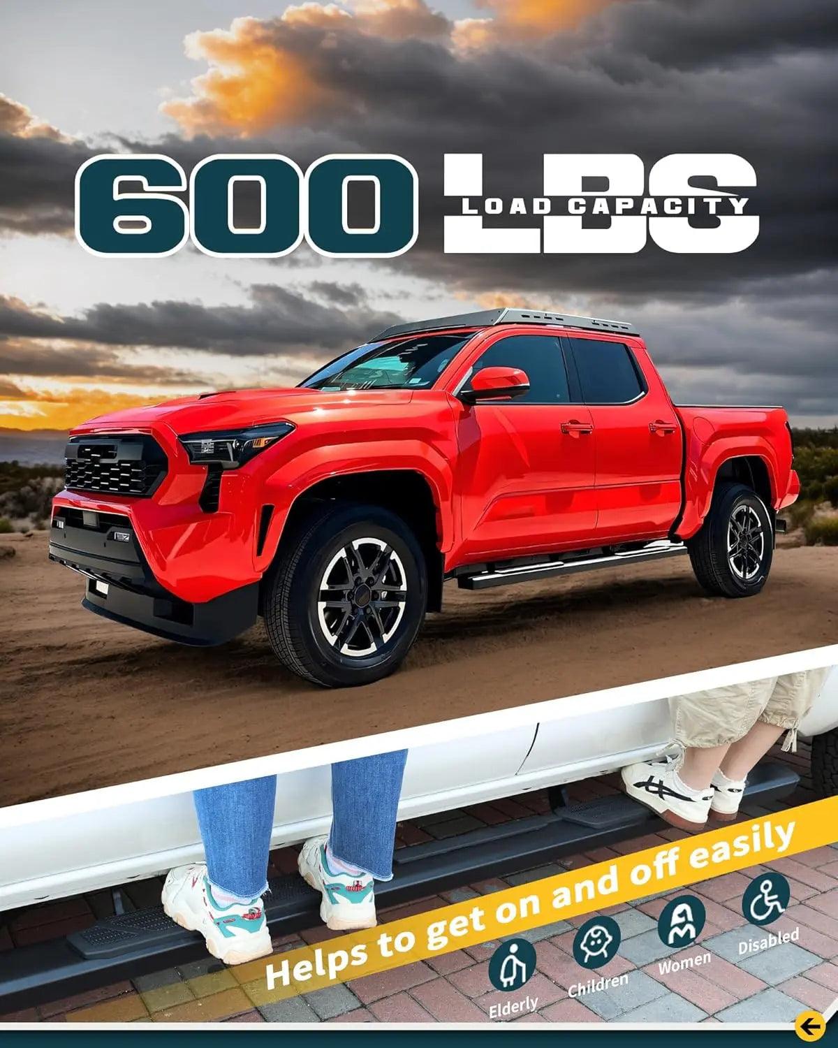 5.5" Running Boards for 2024 2025 Toyota Tacoma Double Cab-4