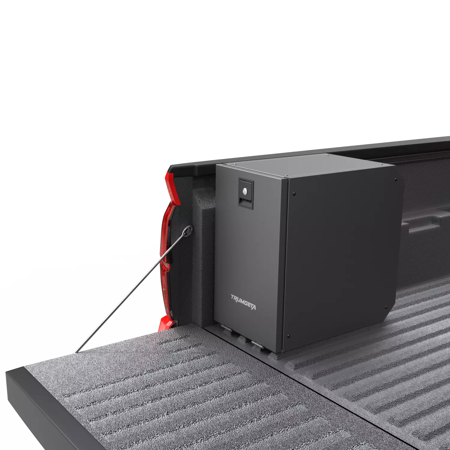 Lockable Truck Bed Tool Box Fit for Toyota Tacoma 2024 2025 Wheel Well Tool Box With Drawers-14