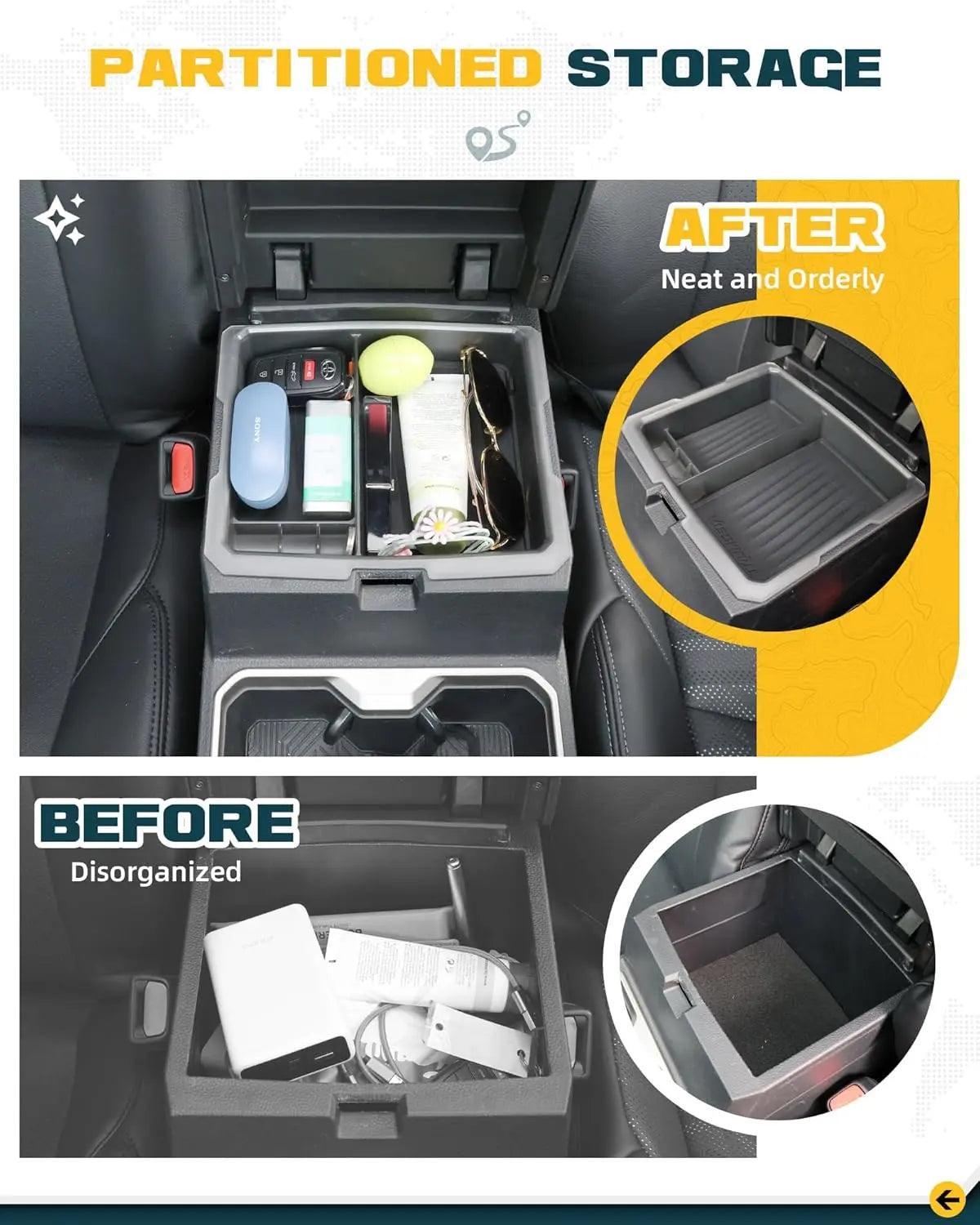 Center Console Organizer Tray for 2024 2025 Toyota Tacoma & Toyota 4Runner 2025+-4