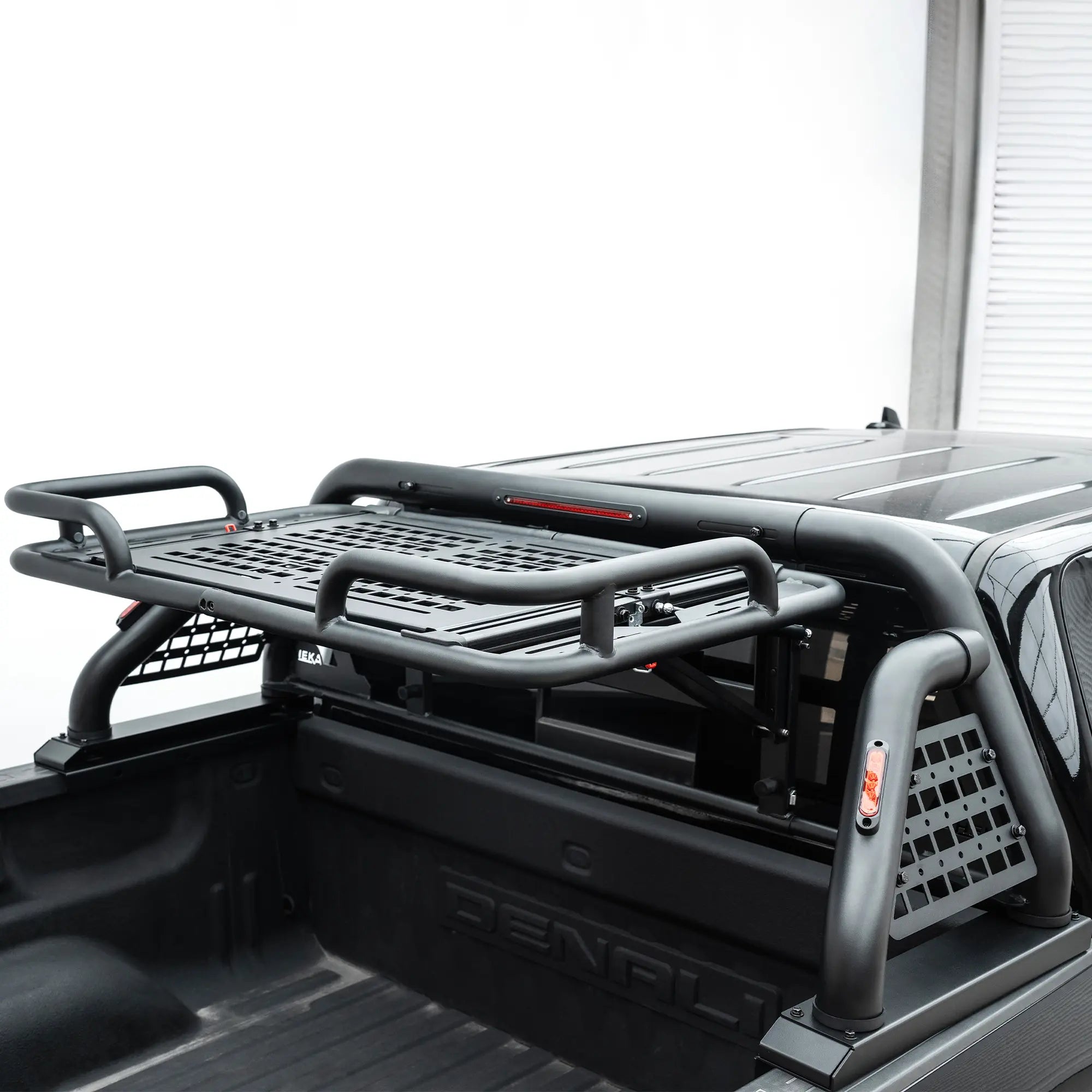 Molle Chase Rack with Flip Cargo Deck for Overlanding and Work Use Fit for F150 Tacoma Silverado-1