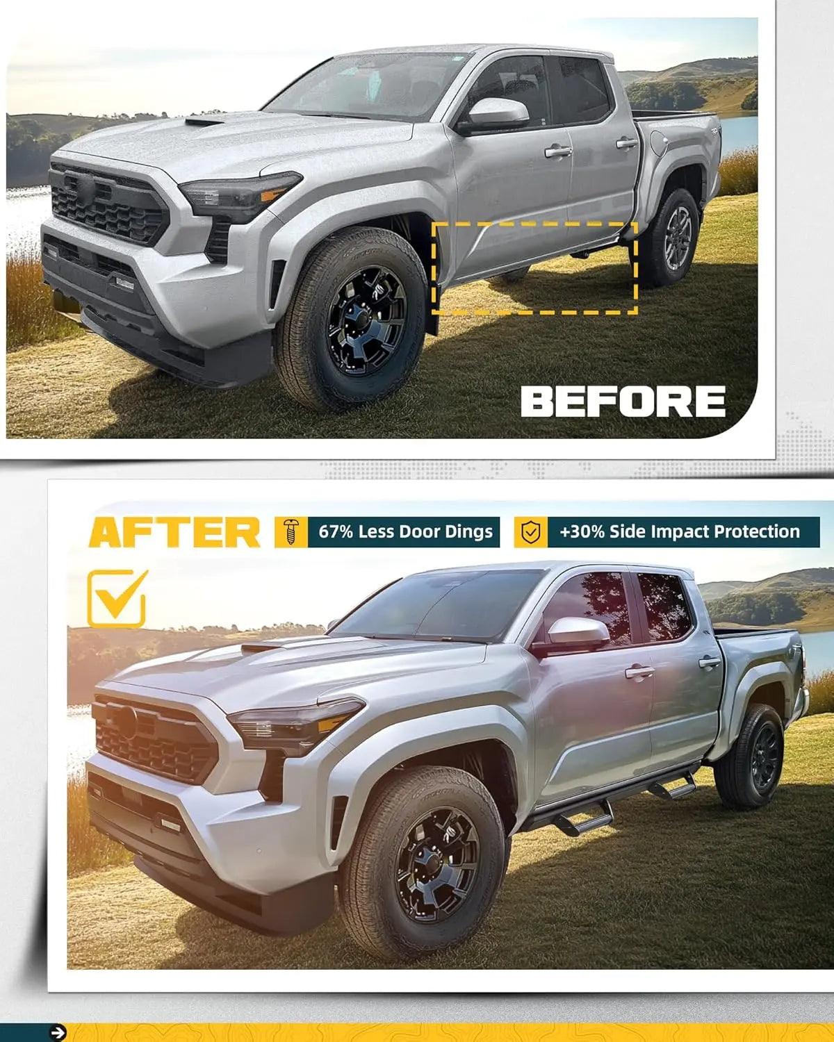 600 lbs Drop Down Running Boards for 2024 2025 Toyota Tacoma Double Cab & Hybrid-5