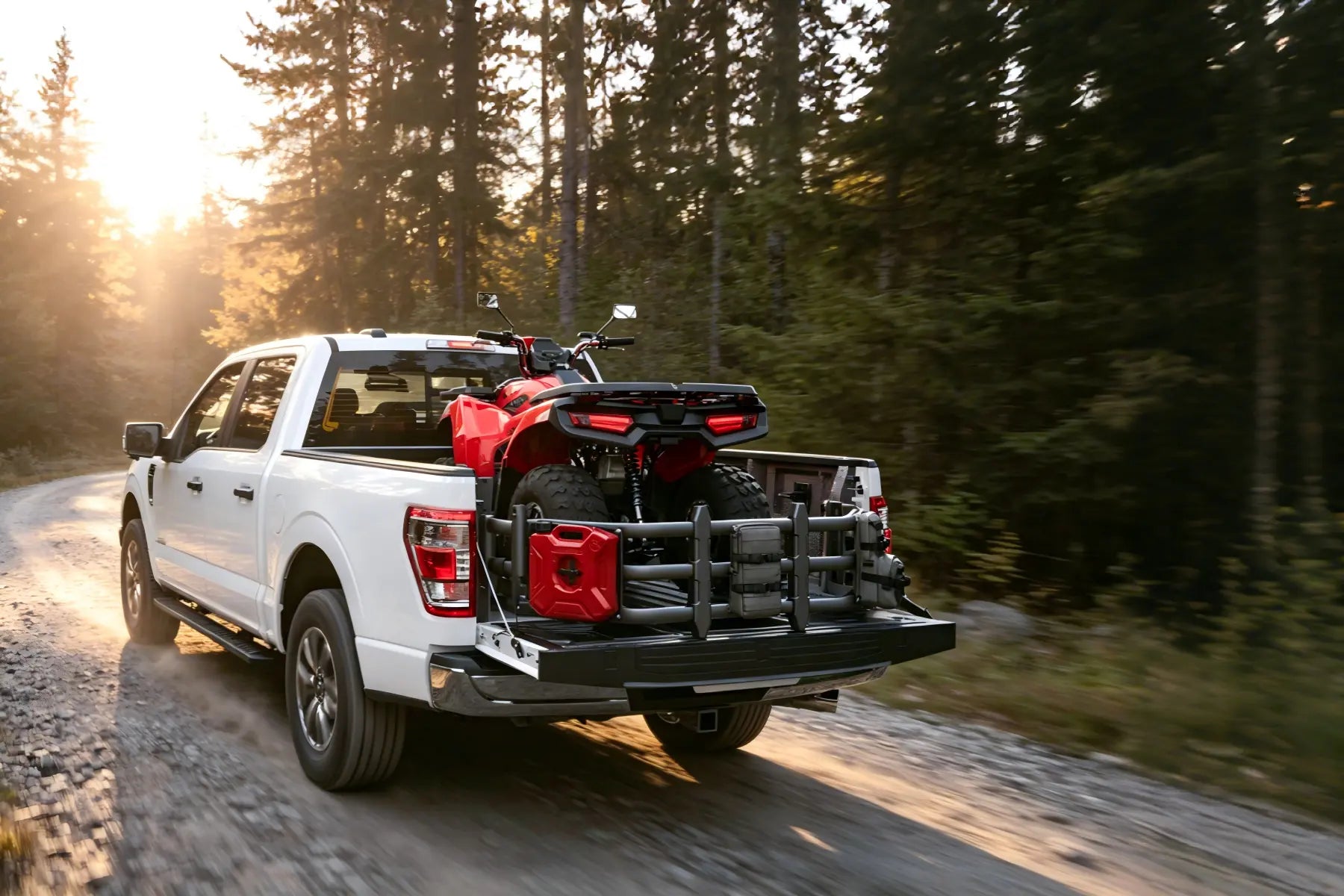 TRUMGETA Truck Bed Extender for Ford F150 2015-2025 with Molle Panel and Flag Pole Mount