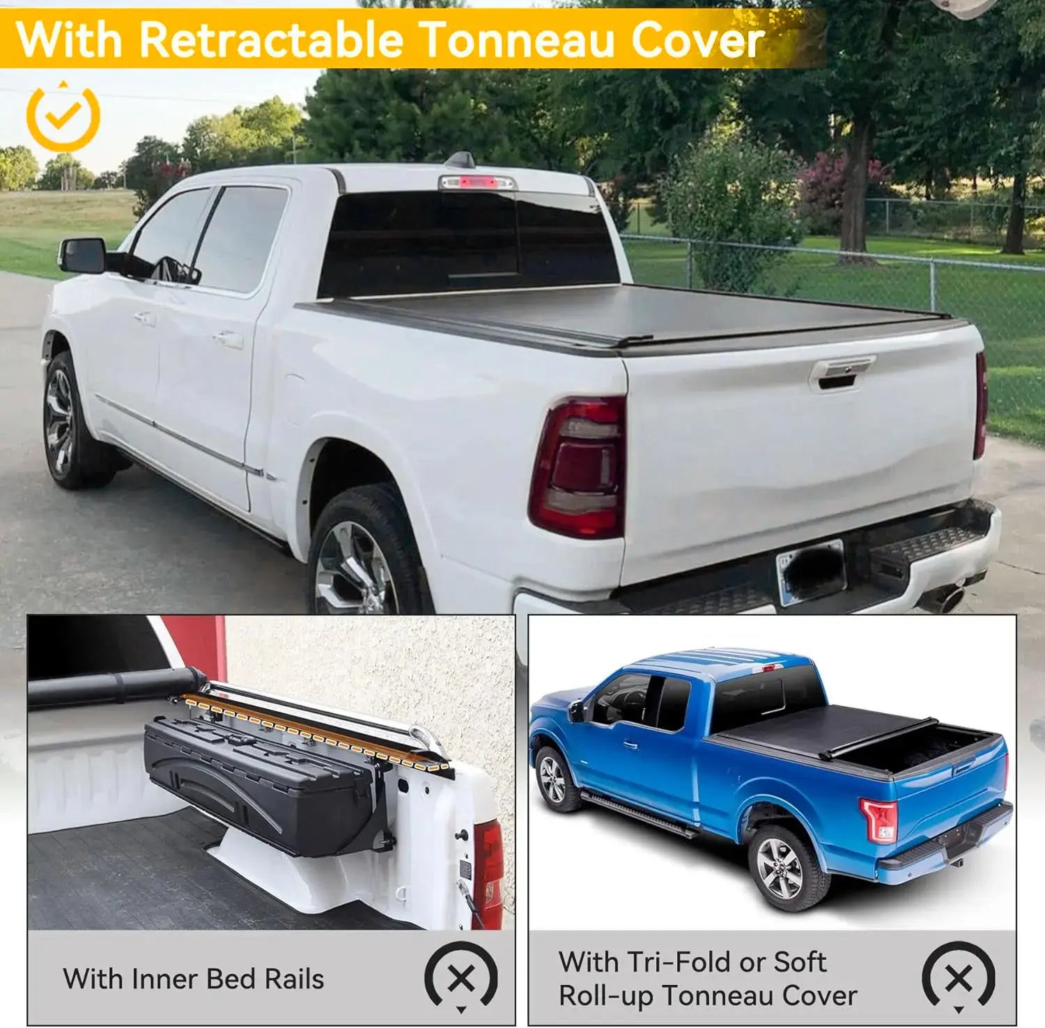 Adjustable Overland Truck Bed Rack for Full-Size Pickup-6