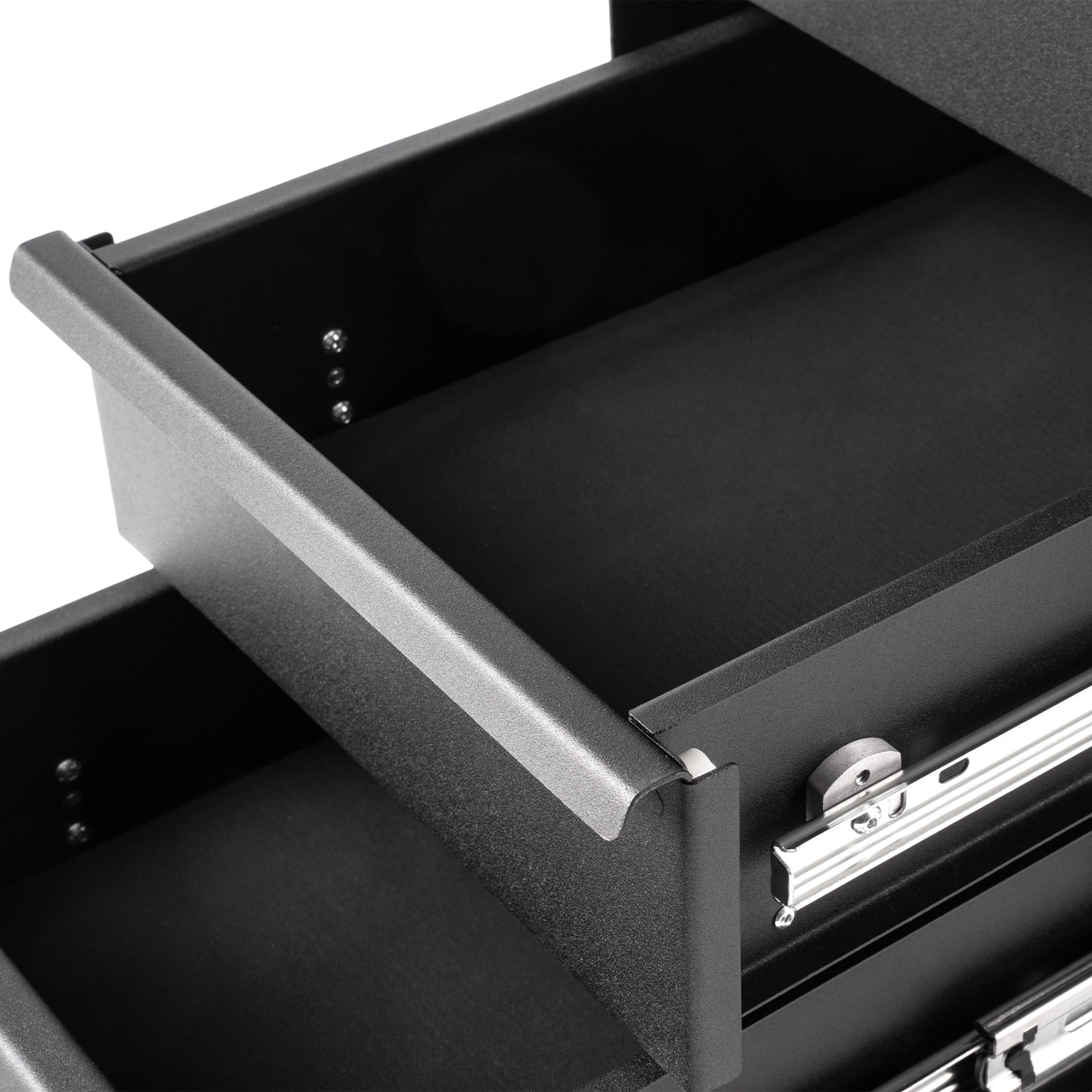 Lockable Truck Bed Tool Box Fit for Toyota Tacoma 2024 2025 Wheel Well Tool Box With Drawers-5