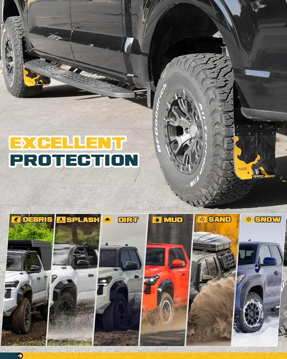 4PCS Upgraded Adjustable Truck Mud Flaps for Ford F150 2015-2020-5