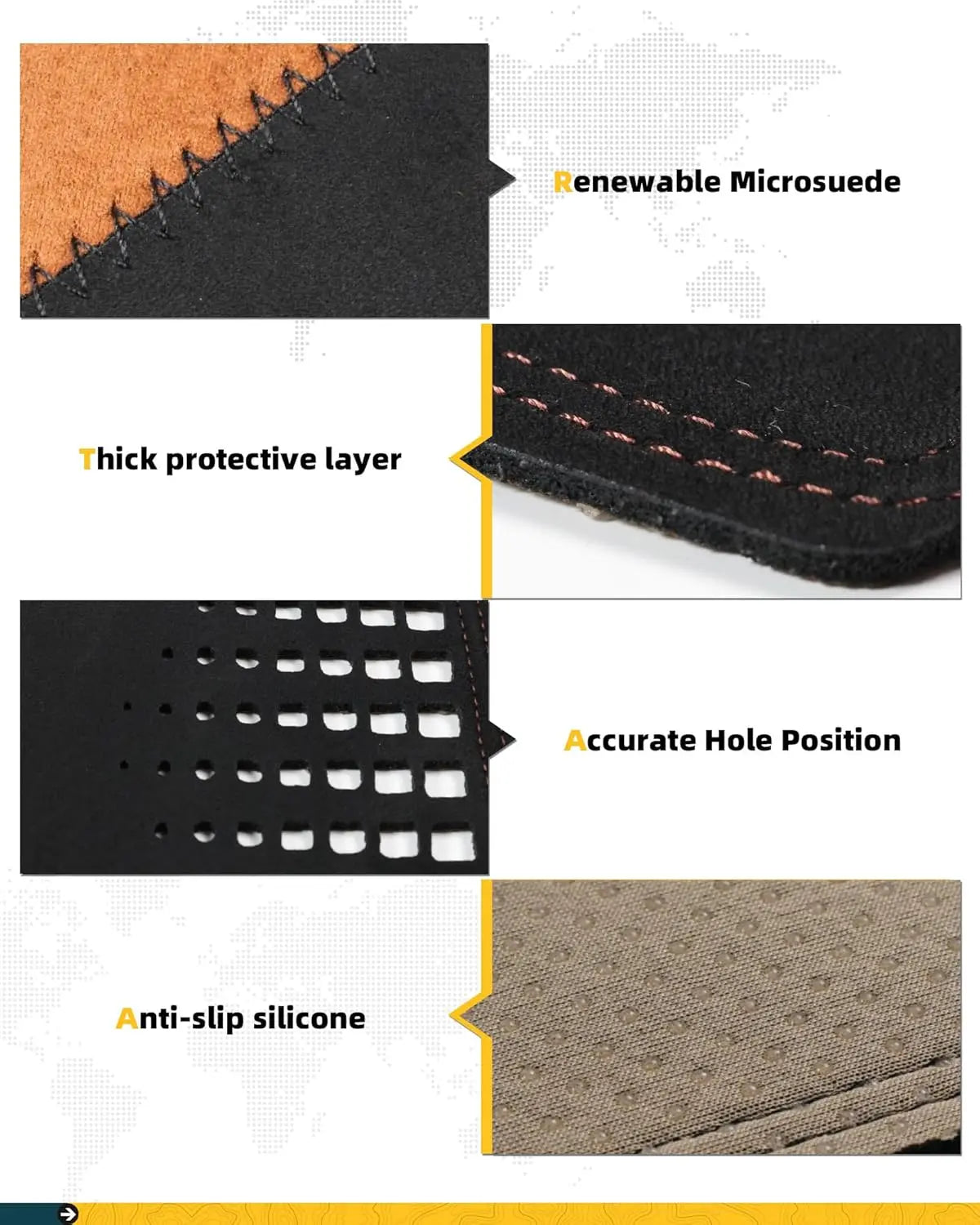 Dashboard Cover Mat Fit for 2024 2025 2026 Tacoma Accessories Dash Cover Upgrade Suede Non-Slip Dash Mat Sunshade Glare UV Rays Protector-5