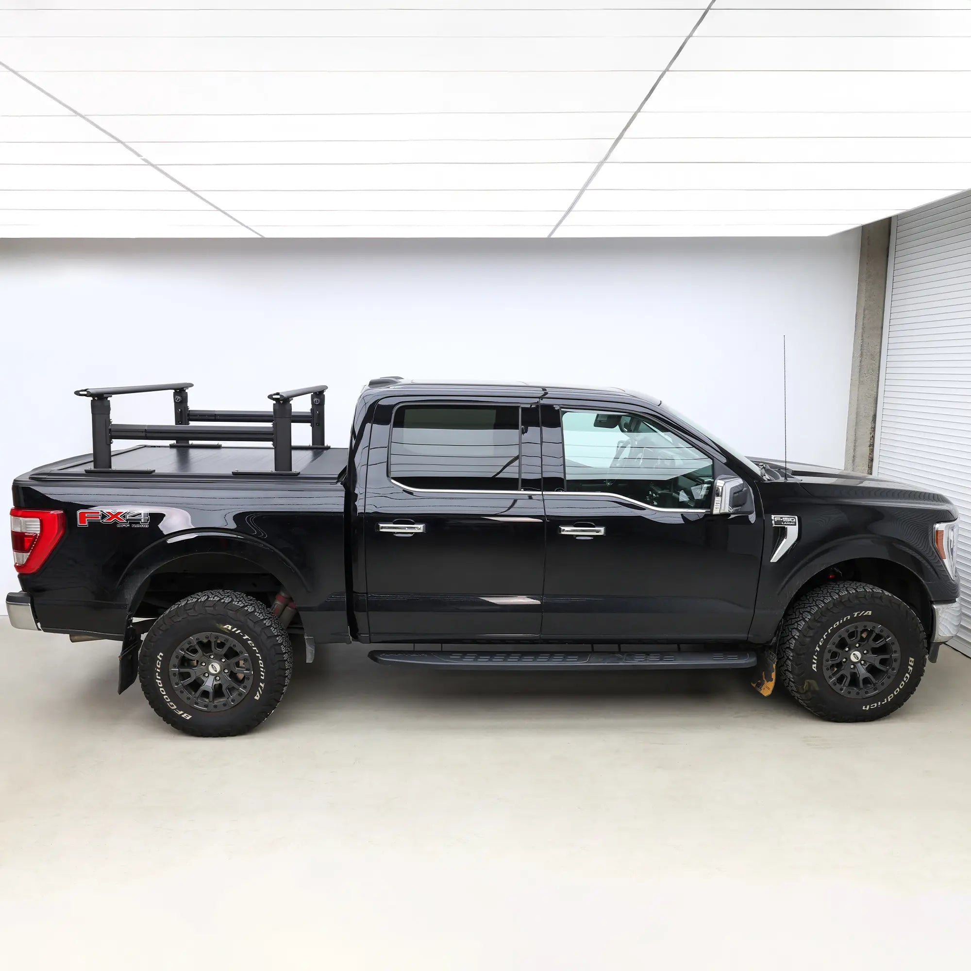 Truck Bed Rack Fit for F150,Silverado,Ram with Tonneau Cover, 800 LBS.Adjustable Ladder Rack, Heavy-Duty Pickup Rack Extendable Bed Rack with Side Bars-2