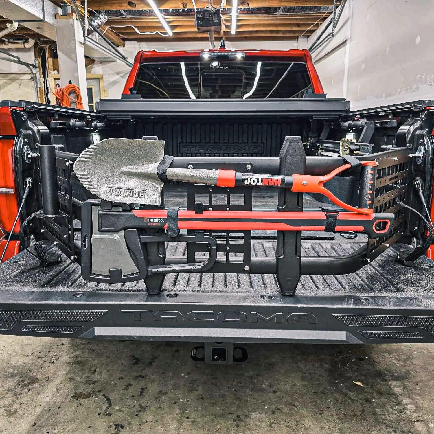 Toyota Tacoma Bed Extender for 2005-2025 Models with Molle Panel - Extend Cargo Space for Camping, Bikes & Furniture - TRUMGETA