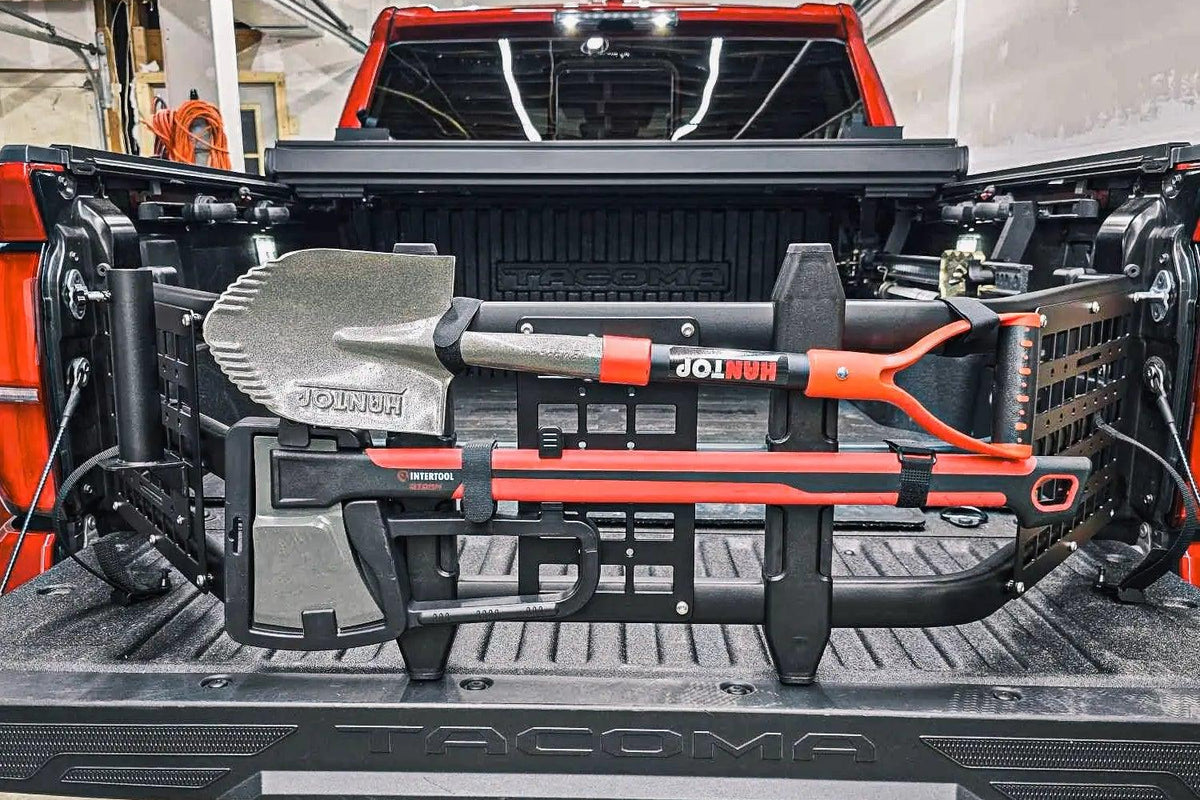 Toyota Tacoma Bed Extender for 2005-2025 Models with Molle Panel - Extend Cargo Space for Camping, Bikes & Furniture - TRUMGETA