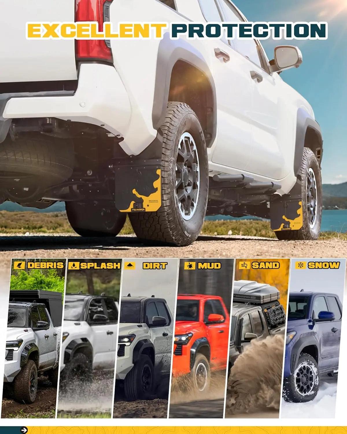 4x Upgraded Truck Mud Flaps for Toyota Tacoma 2024 2025-6